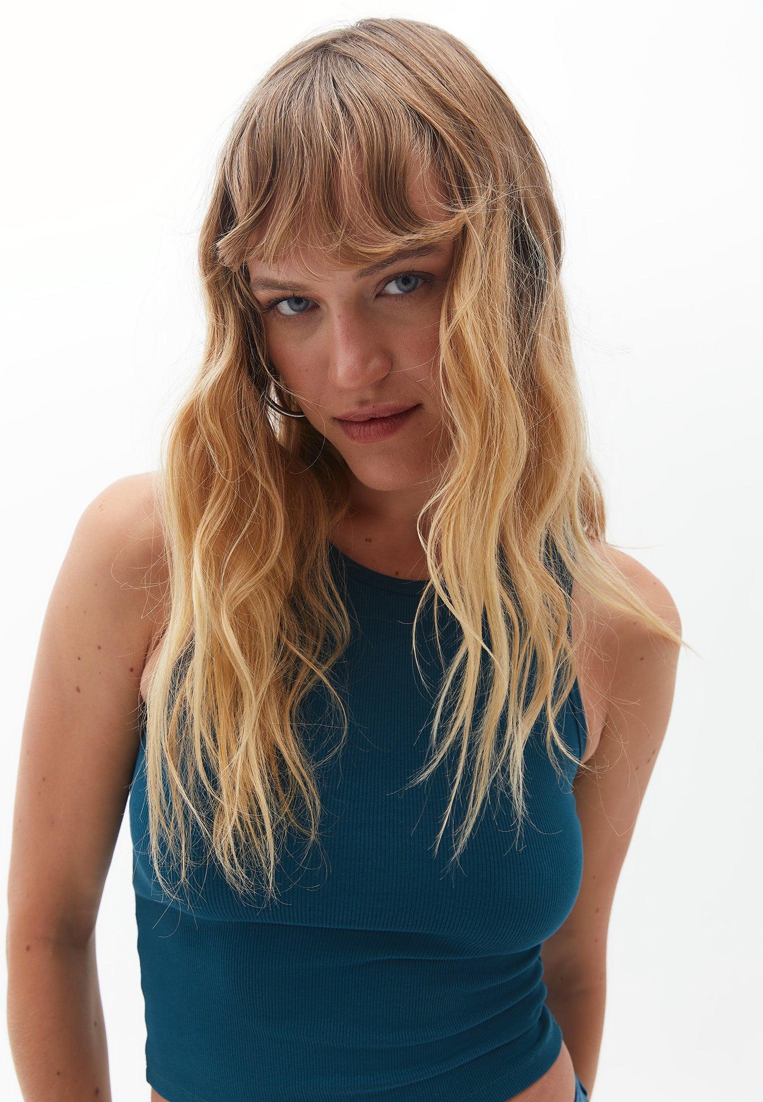 Halter neck crop top - REFLECTING POND