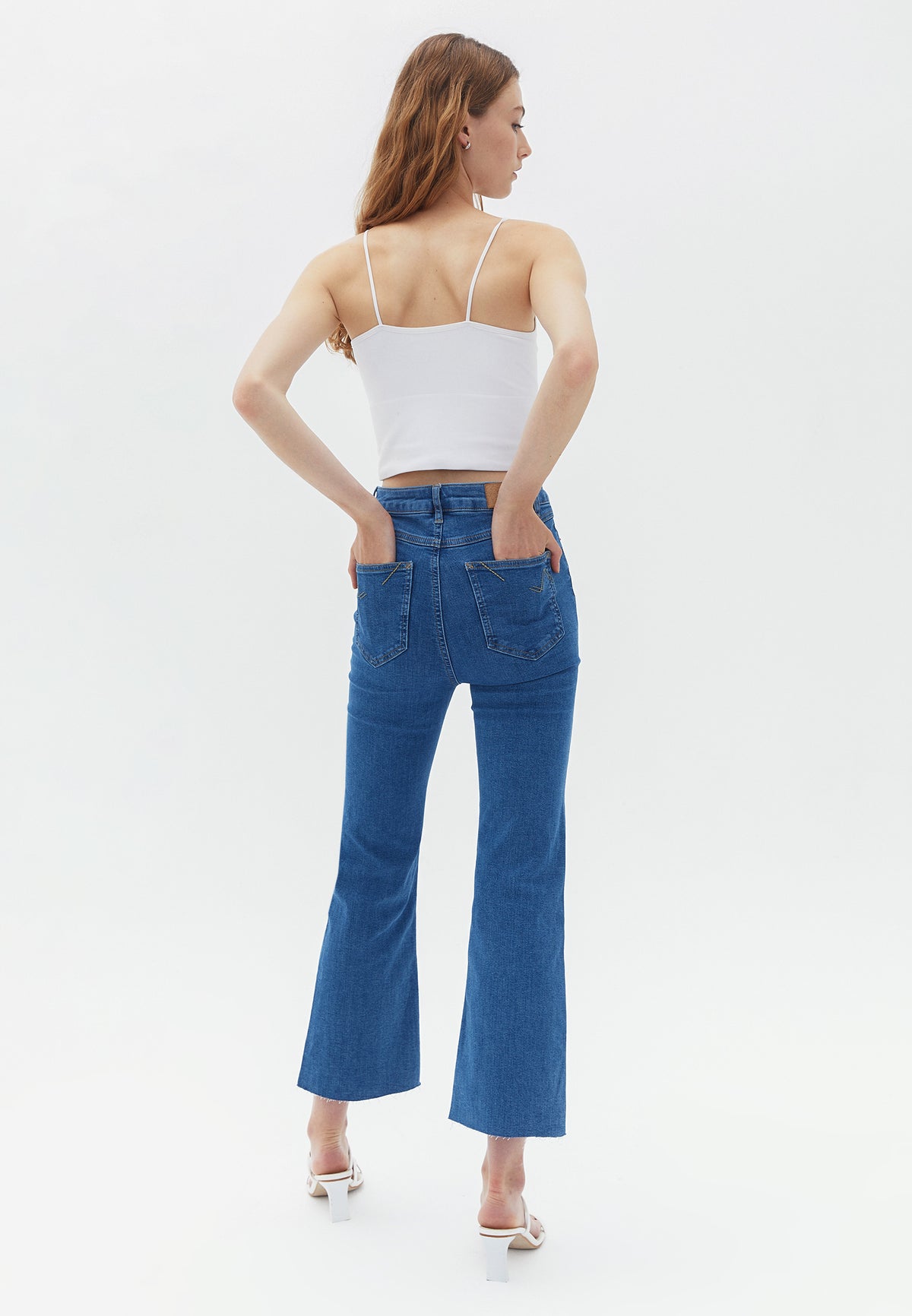 Short Spanish Flared Pants - Blue