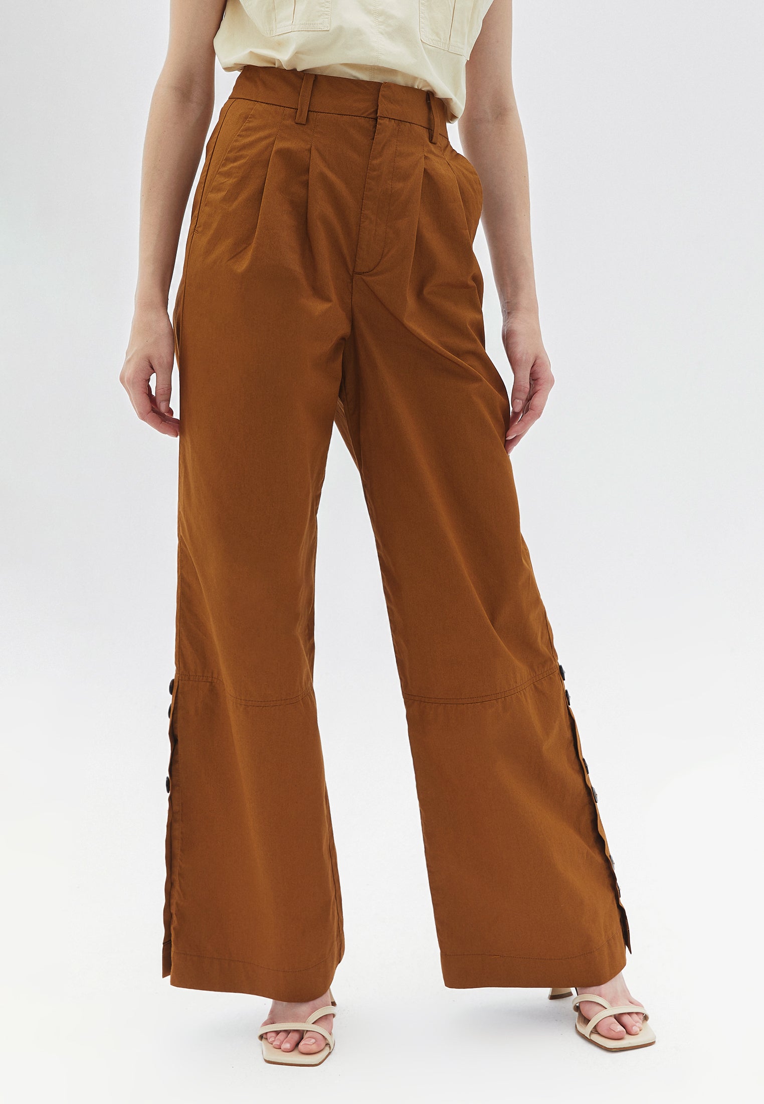 Wide leg baggy pants - RUBBER