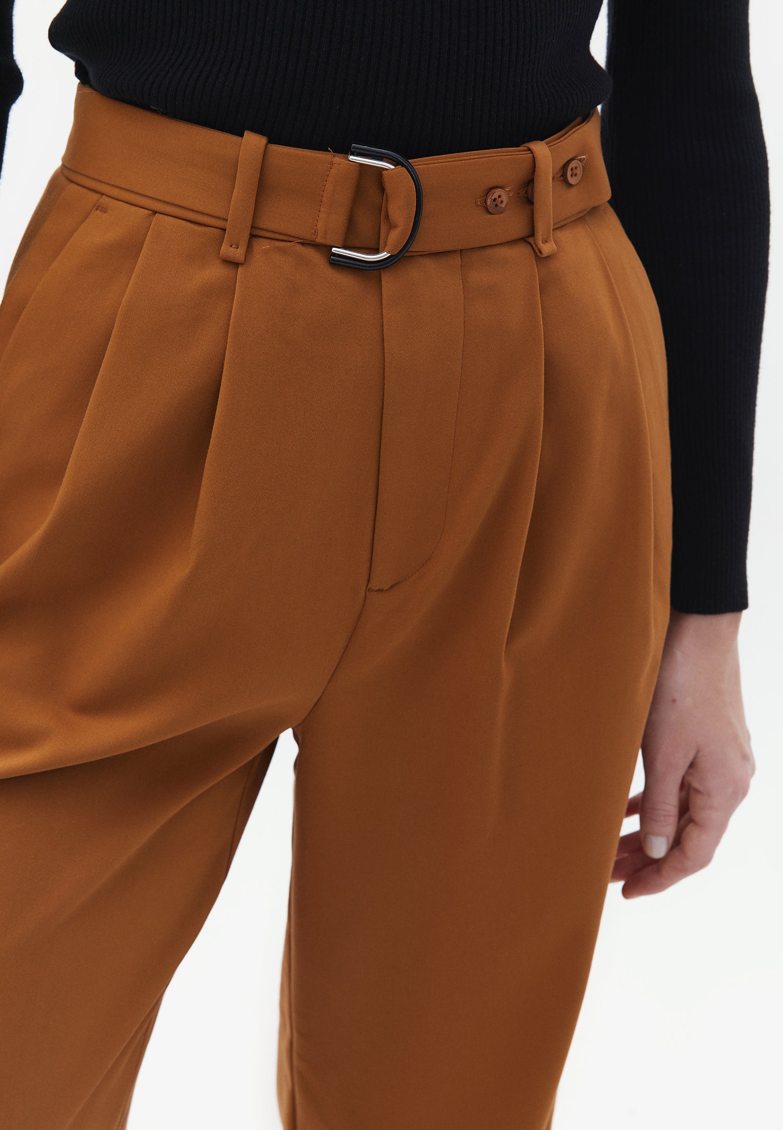 High waisted pants - RUBBER