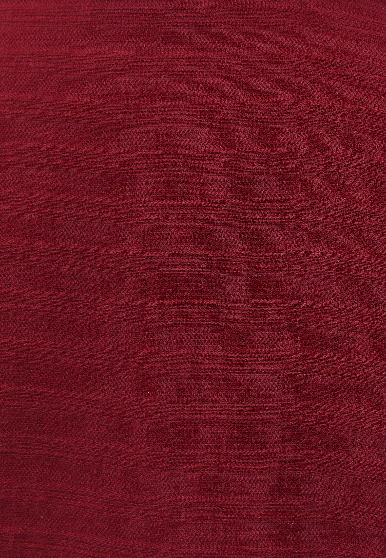 Oversize Long Sleeve Shirt With Pocket Detail - RUMBA RED