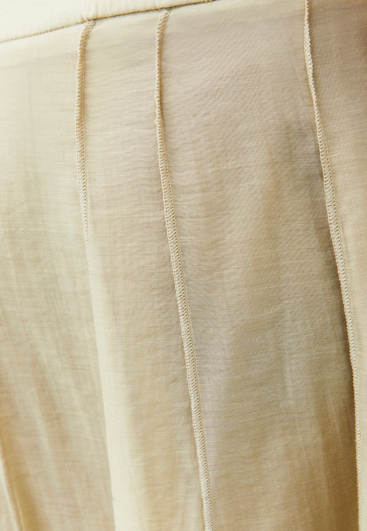 High Waist Flared Midi Skirt - SAGE GREEN