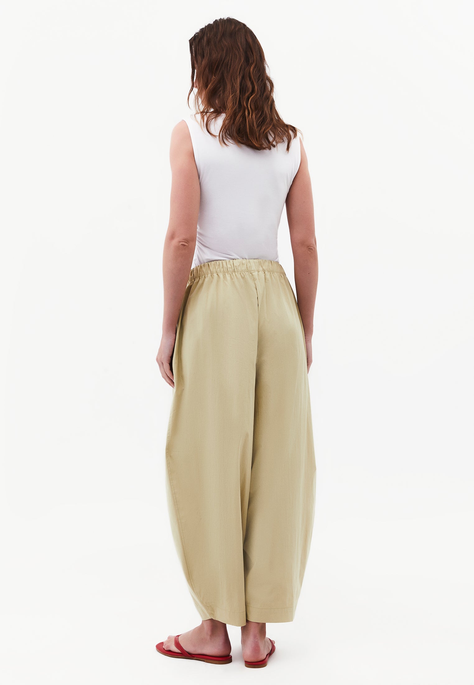 Ultra High Waist Carrot Pants - SAGE GREEN