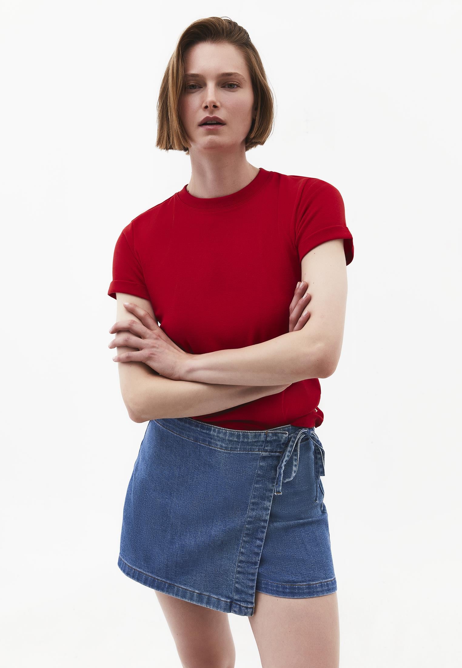 Women's Crew Neck Short Sleeve T-Shirt - SAMBA