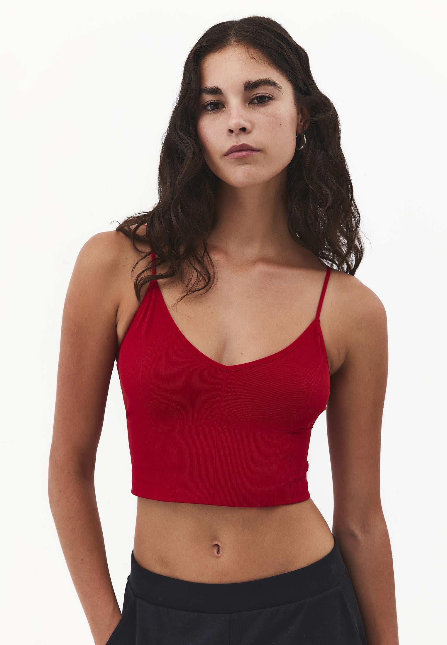 V-Neck Cropped Top - SAMBA