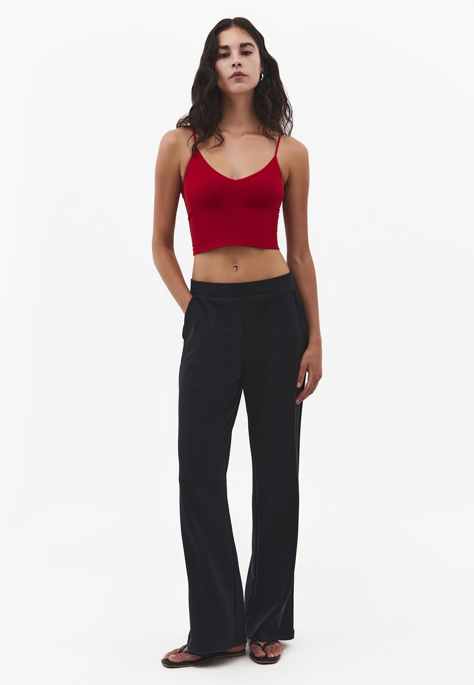 V-Neck Cropped Top - SAMBA