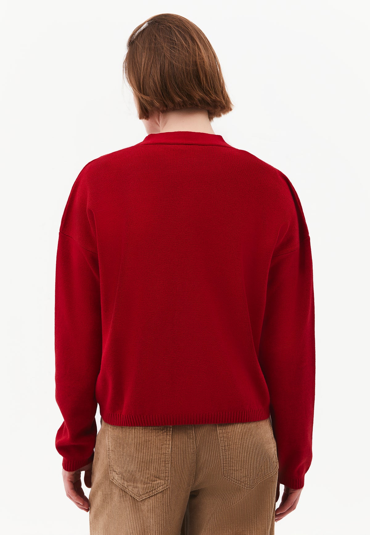 V-Neck Long Sleeve Cardigan - SAMBA