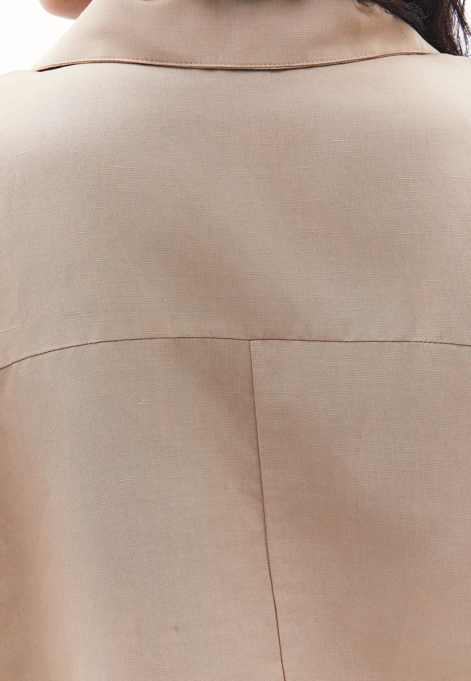 Polo neck oversize blouse - SAVANNAH TAN