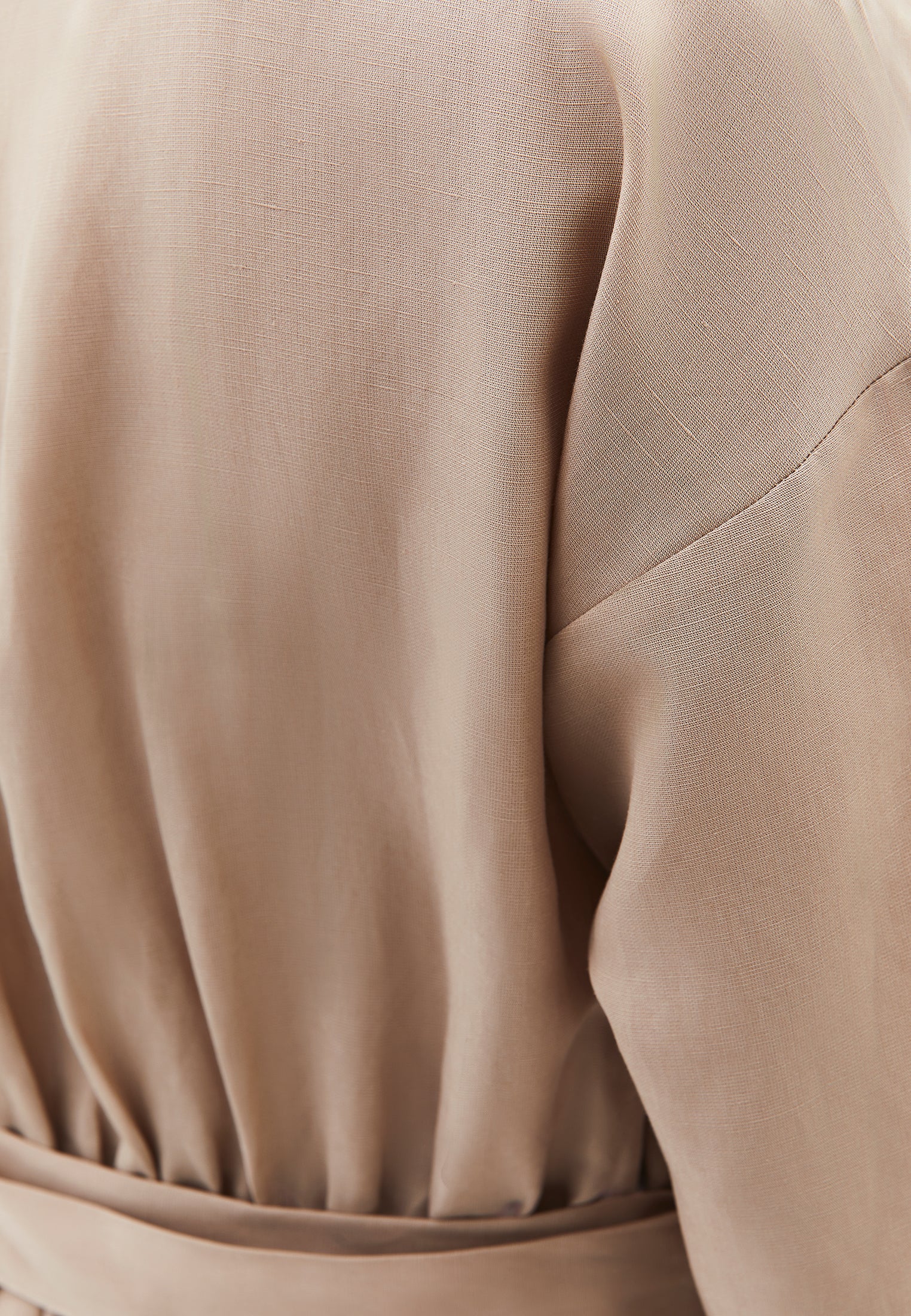 Belted long dress - SAVANNAH TAN