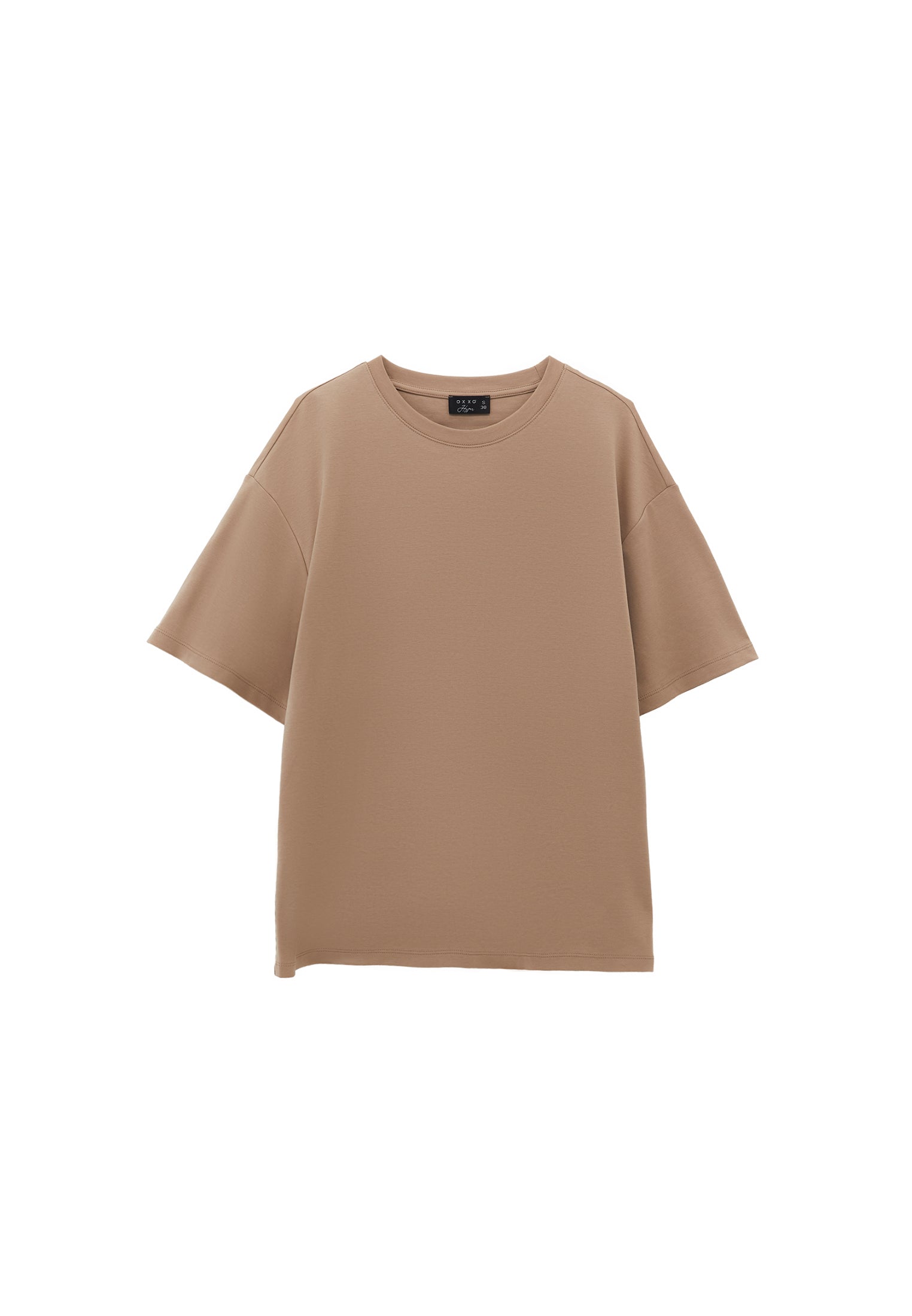 Oversized cotton t-shirt - SAVANNAH TAN