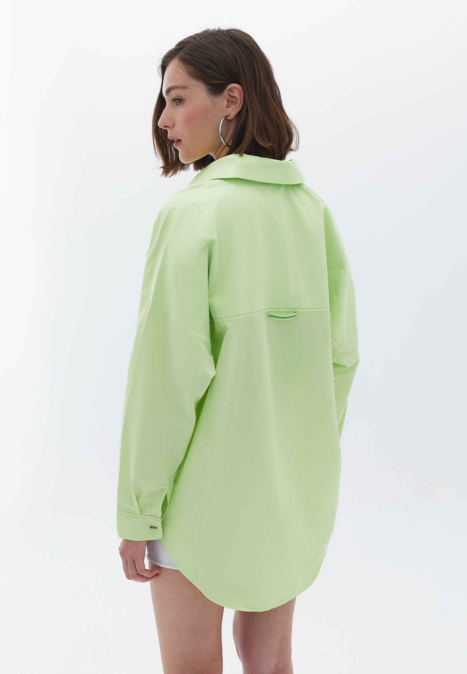 OVERSIZED SHIRT - SHADOW LIME