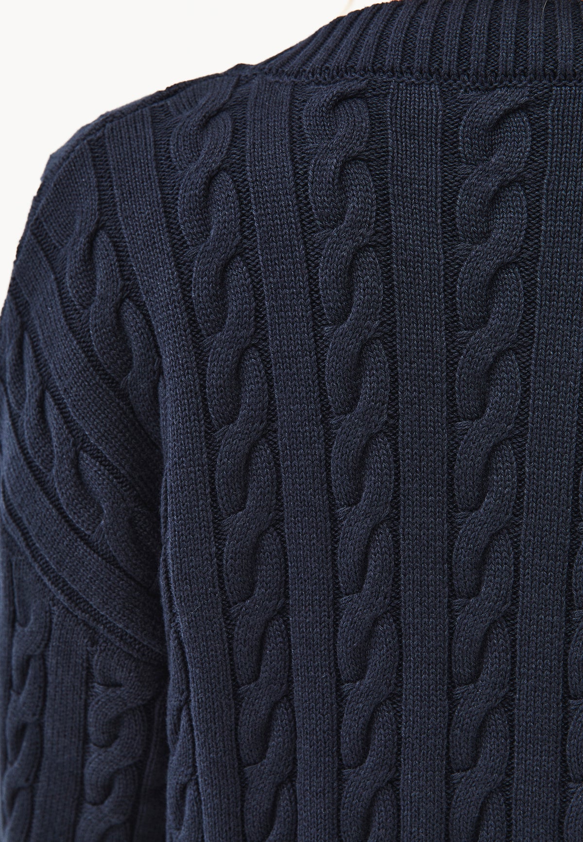 Oversized Long V Neck Cardigan - Navy Blue