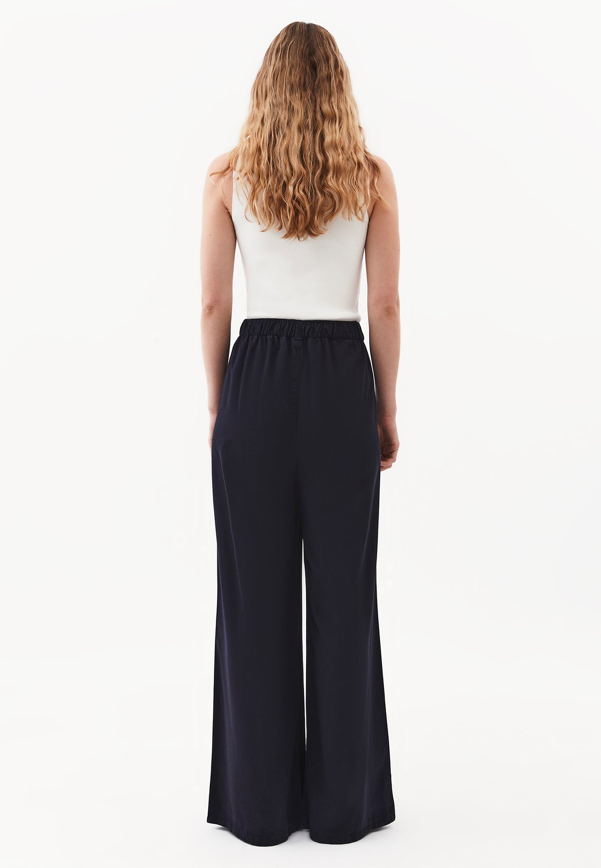 Wide Leg Ultra High Waist Pants - SKY CAPTAIN