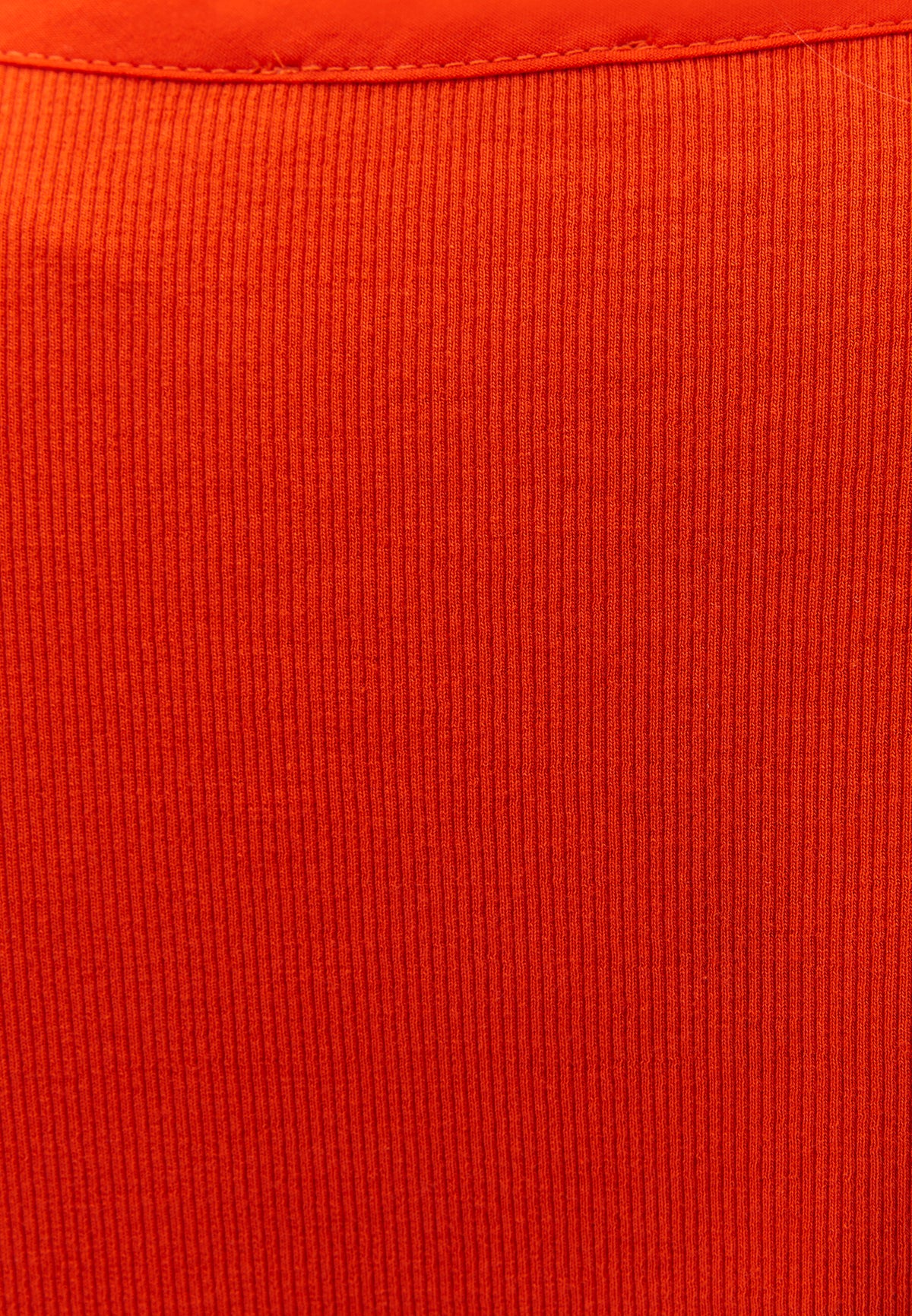 V Neck Slim Fit T-Shirt - SPICY ORANGE