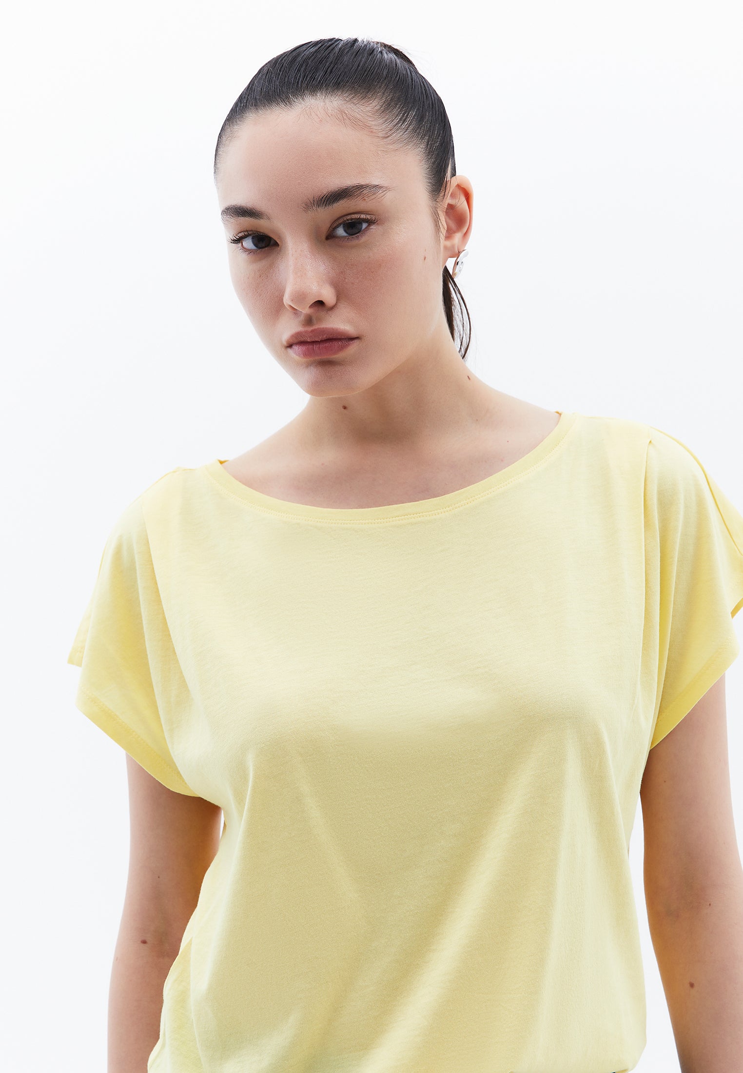 BOAT NECK T-SHIRT - SUNSHINE