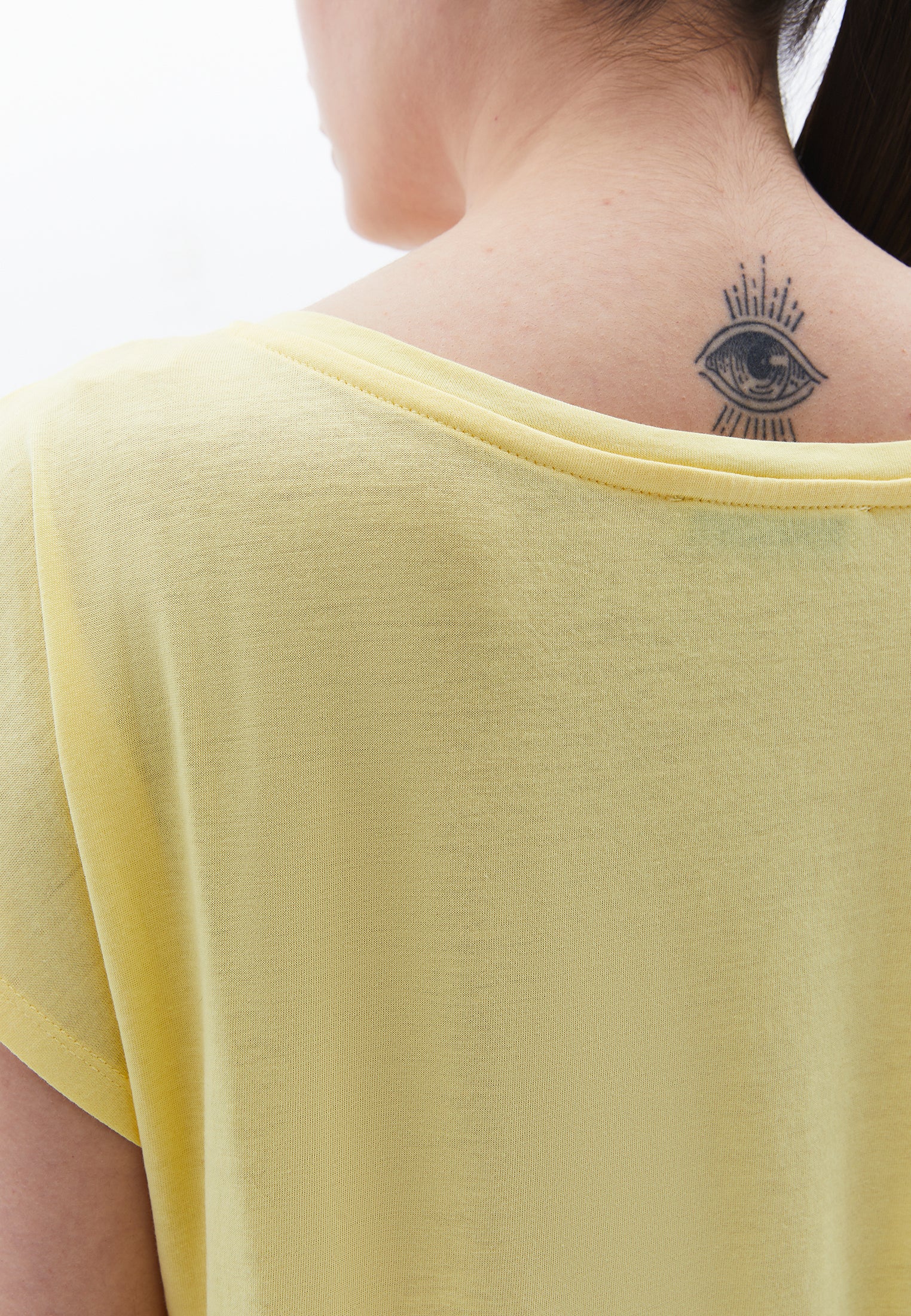 BOAT NECK T-SHIRT - SUNSHINE