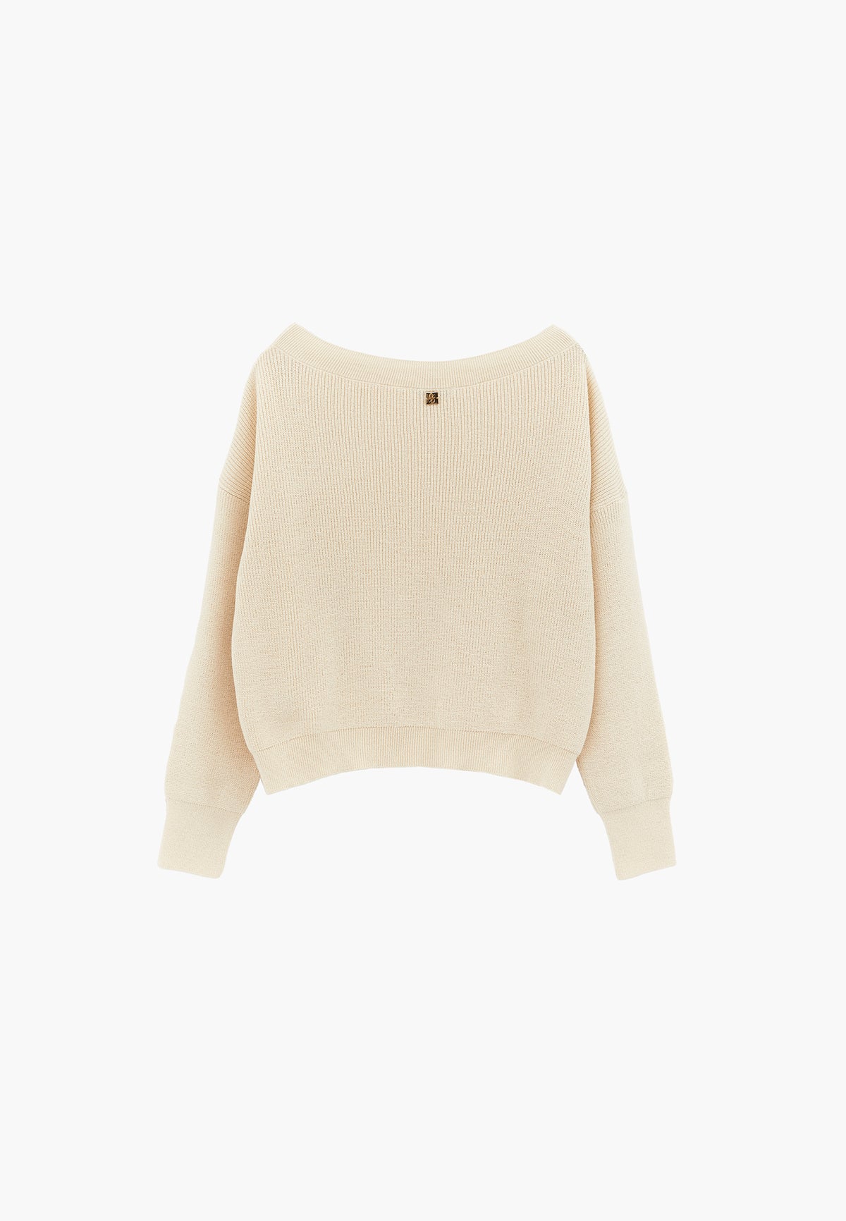 Boat Neck Loose Sweater - TURTLEDOVE