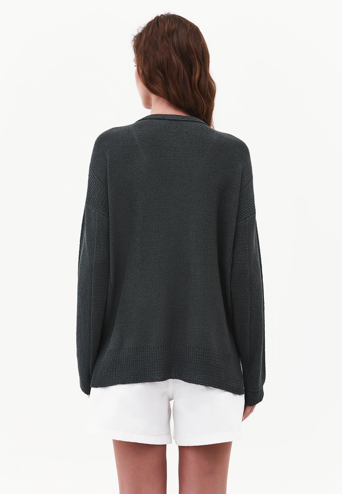 Oversize Tunic Sweater V Neck - URBAN CHIC