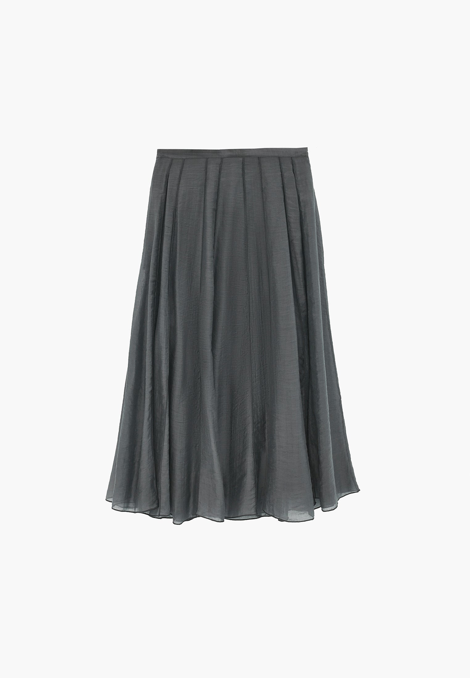 Midi Flared Woven Skirt - URBAN CHIC
