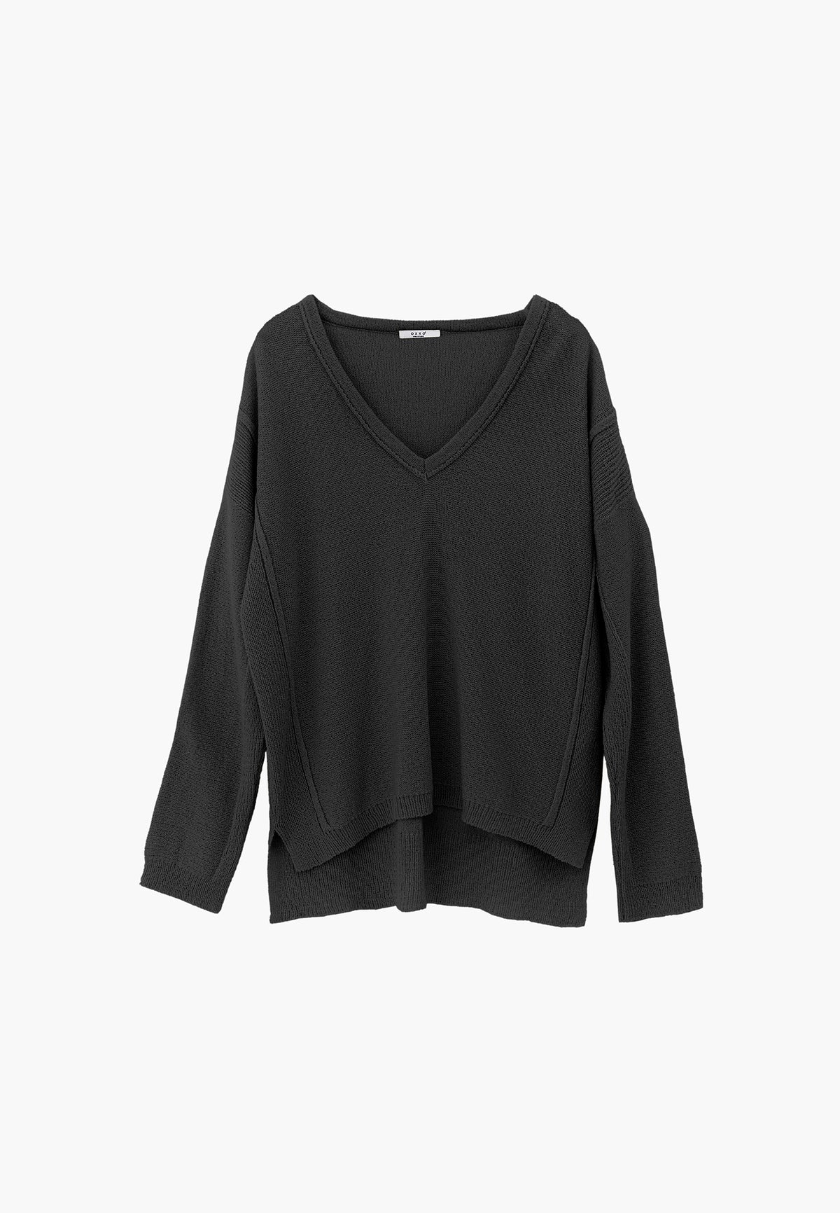 Oversize Tunic Sweater V Neck - URBAN CHIC