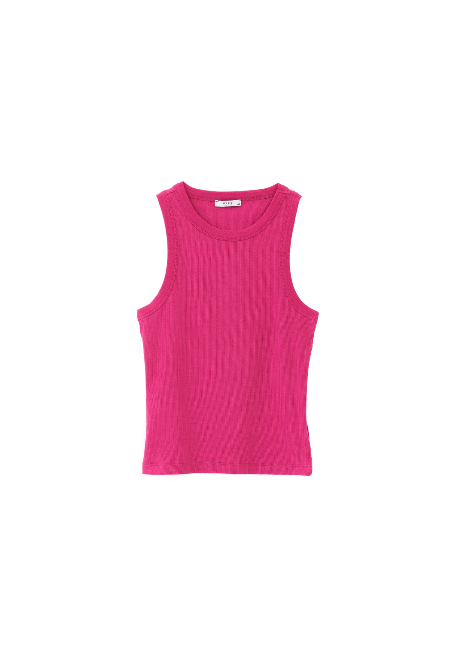 Sleeveless V Neck Tank Top - VERY BERRY