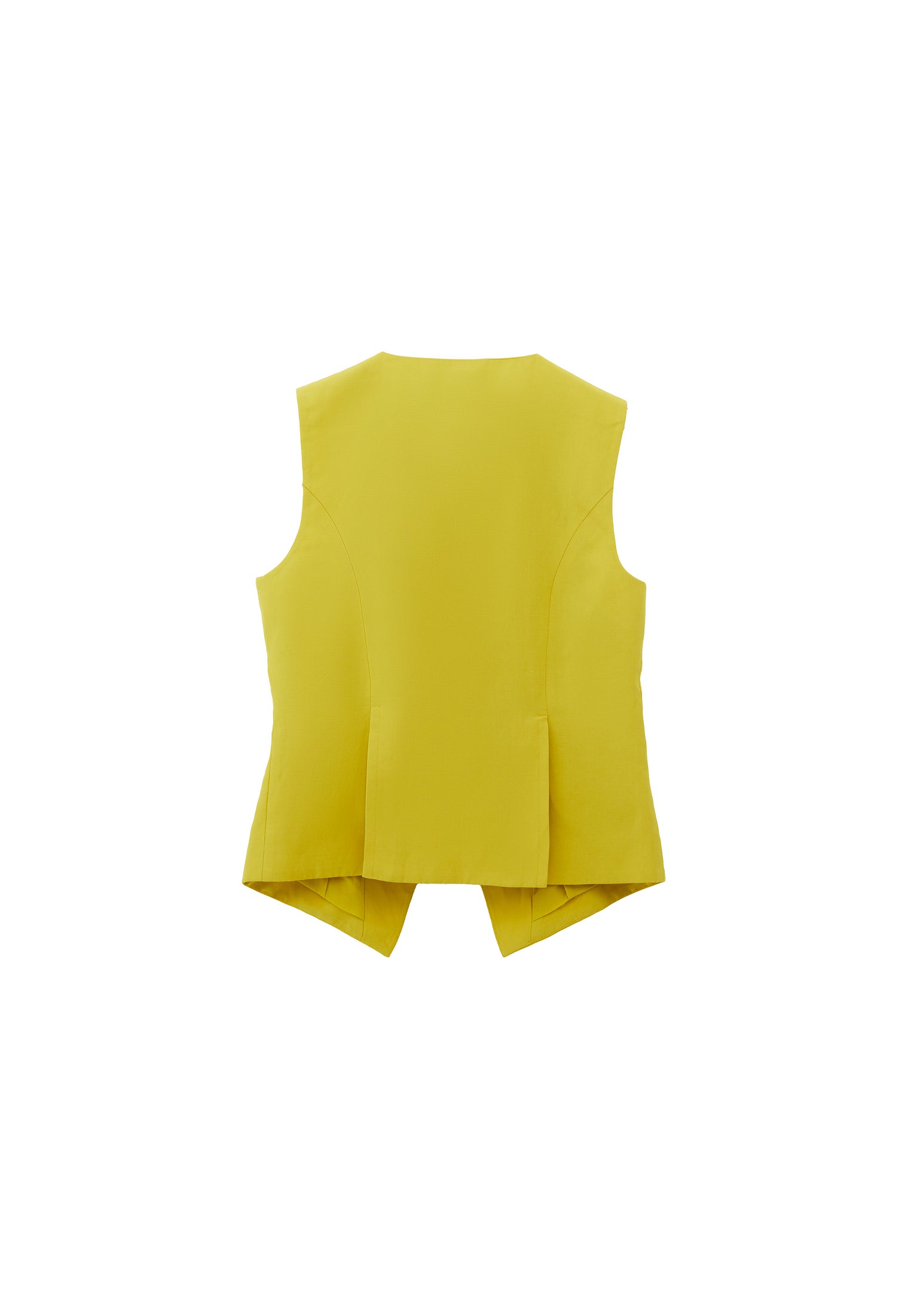 Vest With Button Details - WARM OLIVE