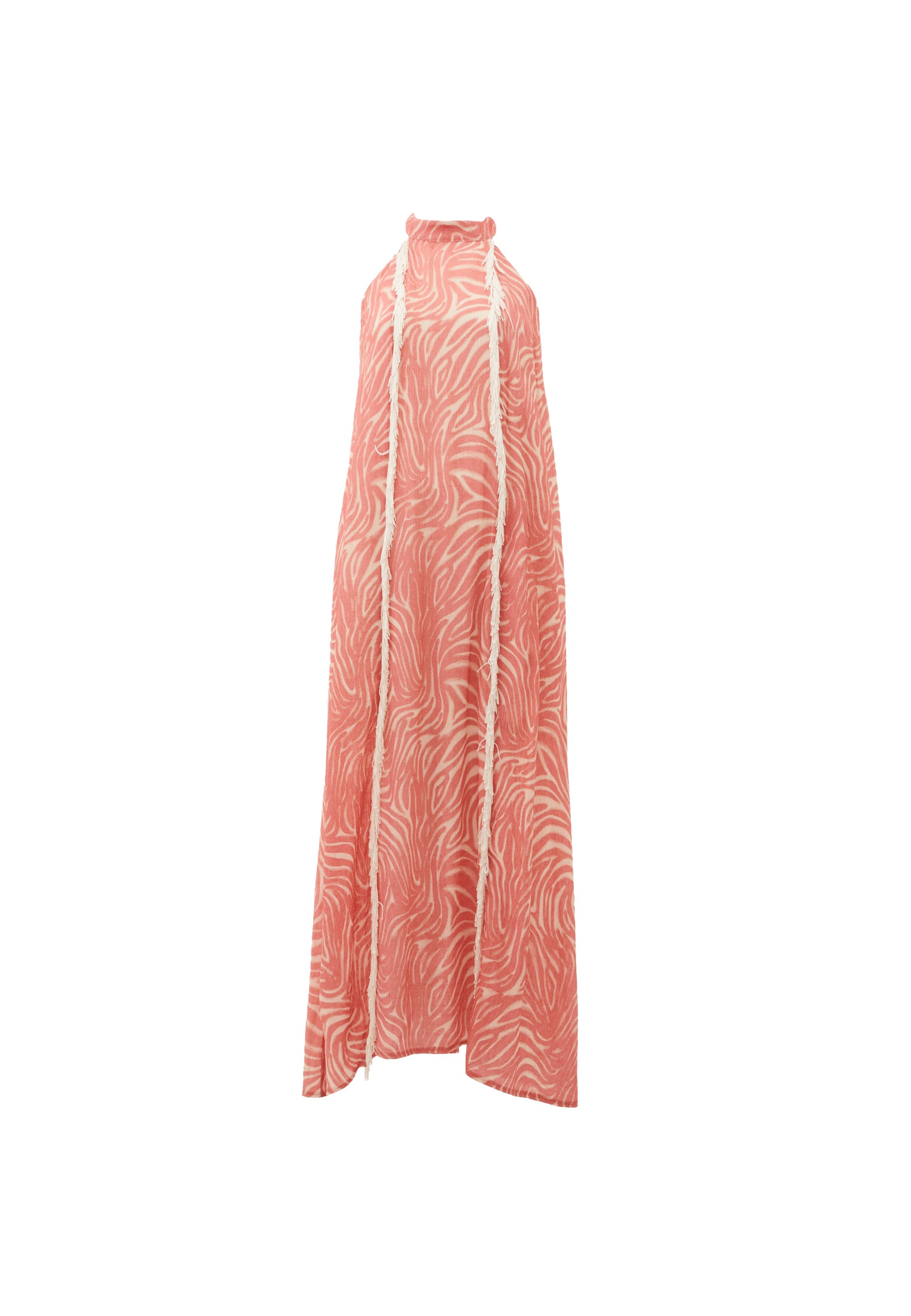 Halter Neck Long Dress - WAVE COMB