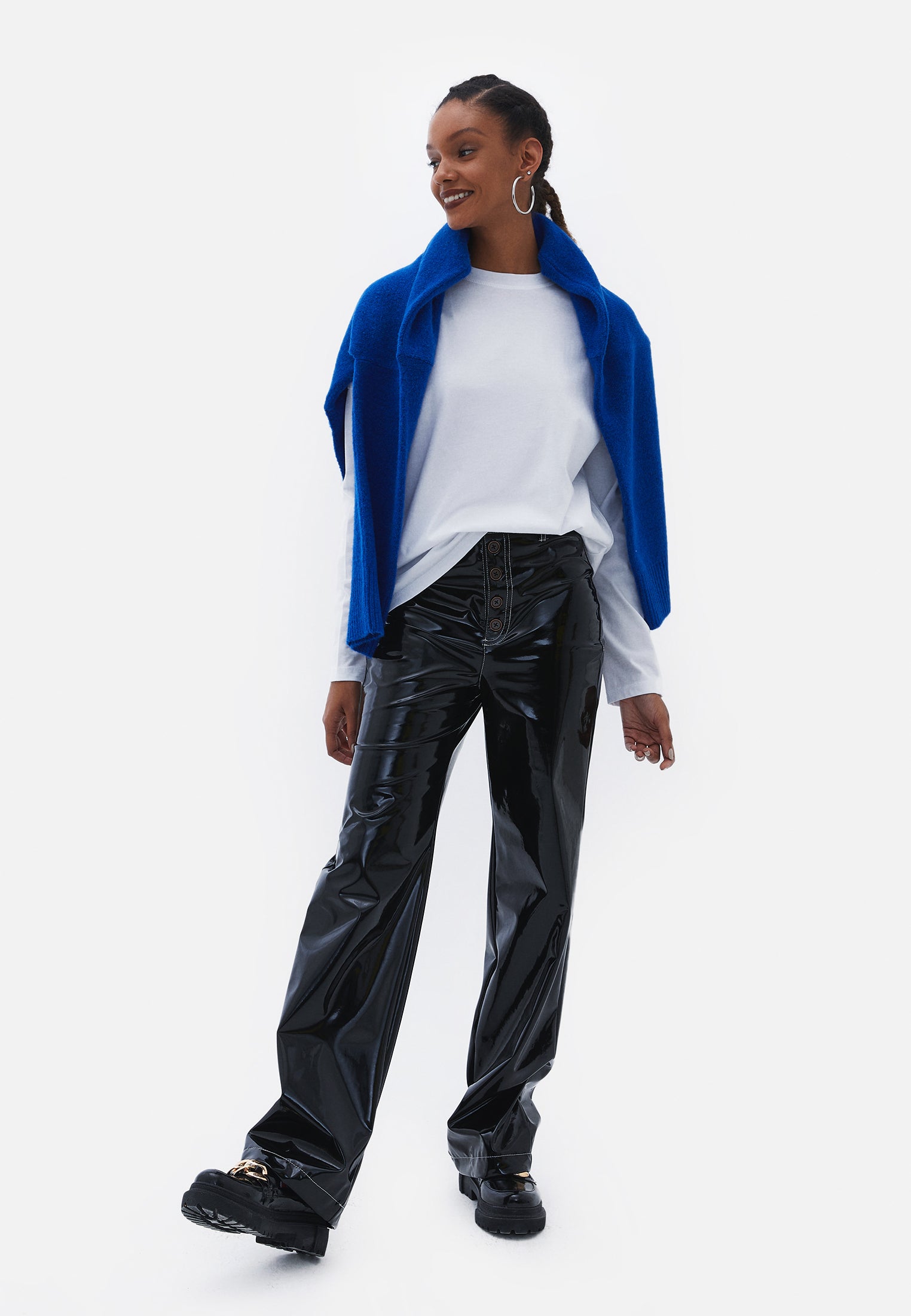 Oversize long tunic - WHITE