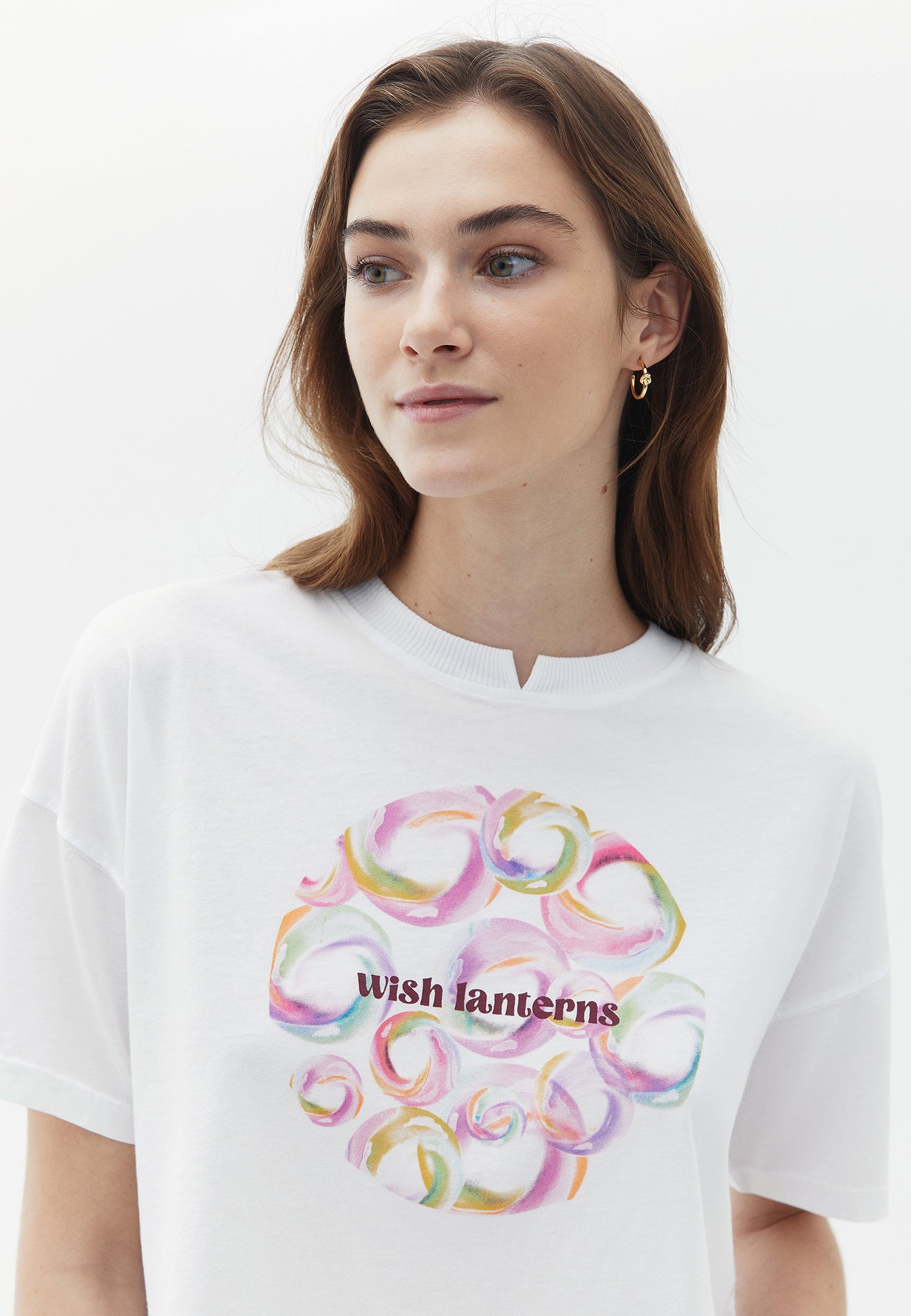 Crew neck short t-shirt - WHITE