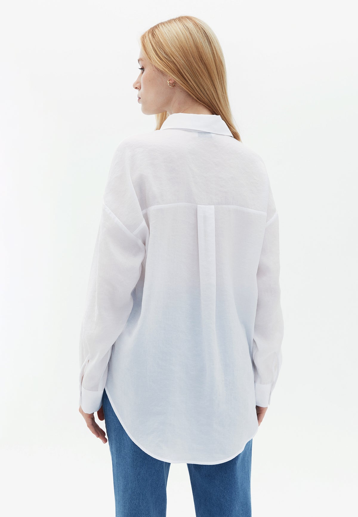 Oversize Long Sleeve Shirt - White