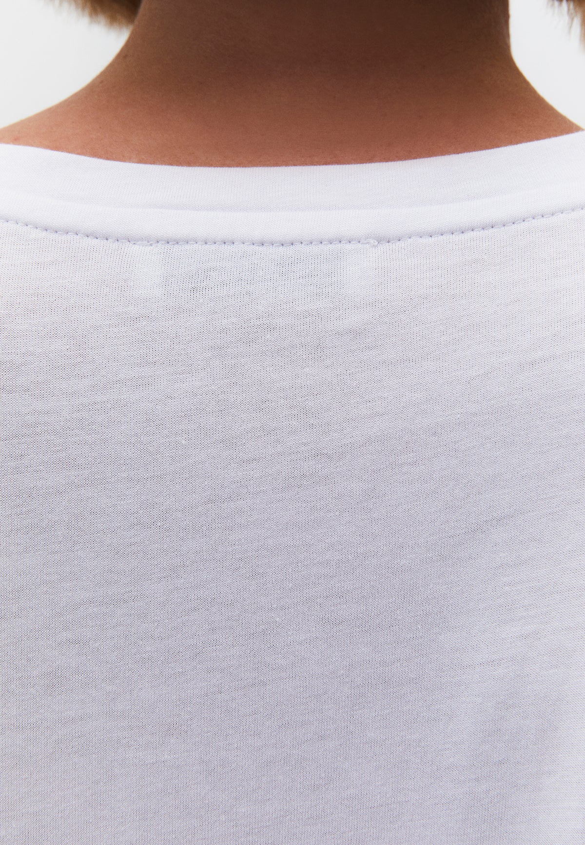 Stony Boat Neck Short Sleeve T-Shirt - White