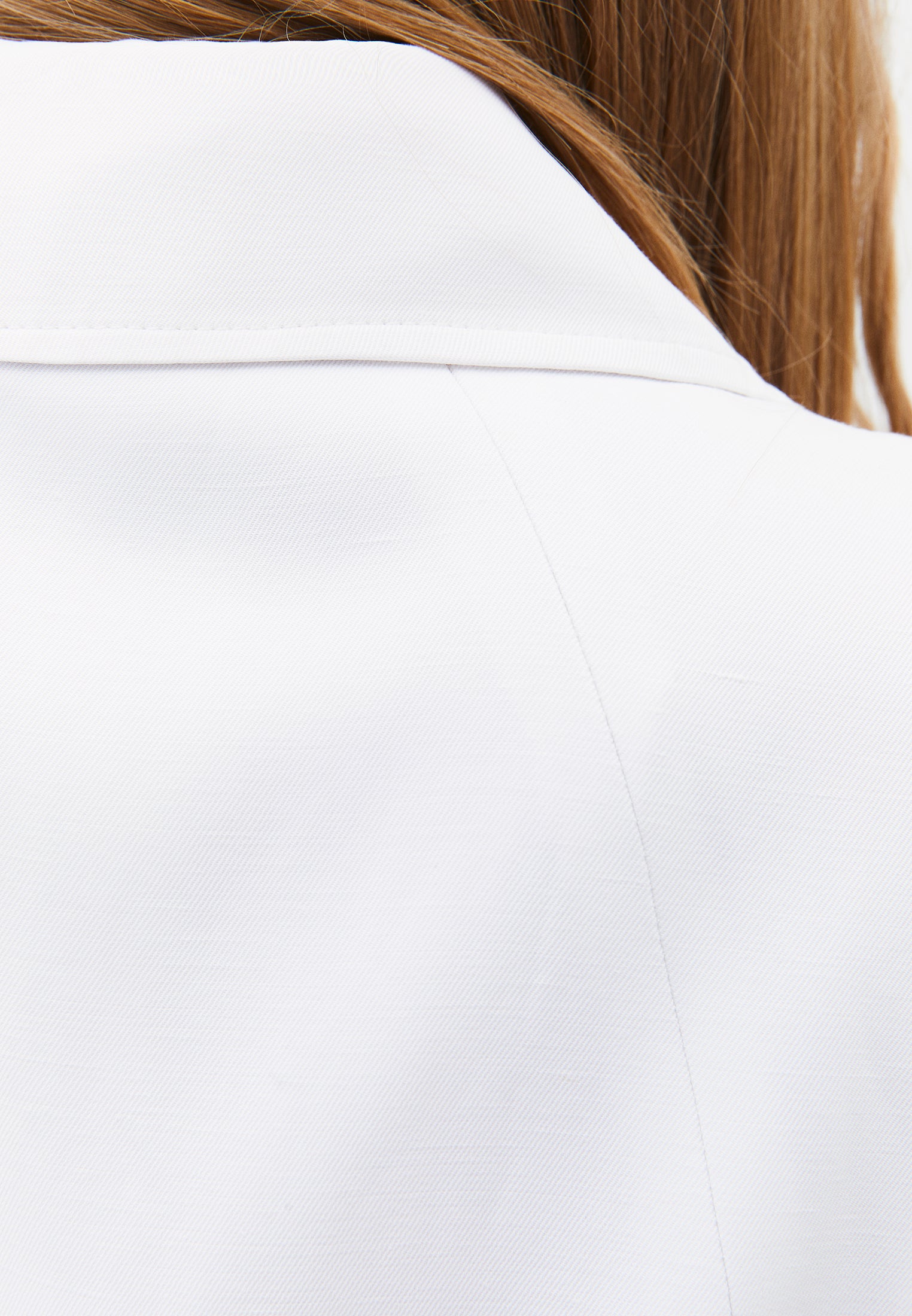 Vest With Shirt Collar And Standard Button Details - WHITE