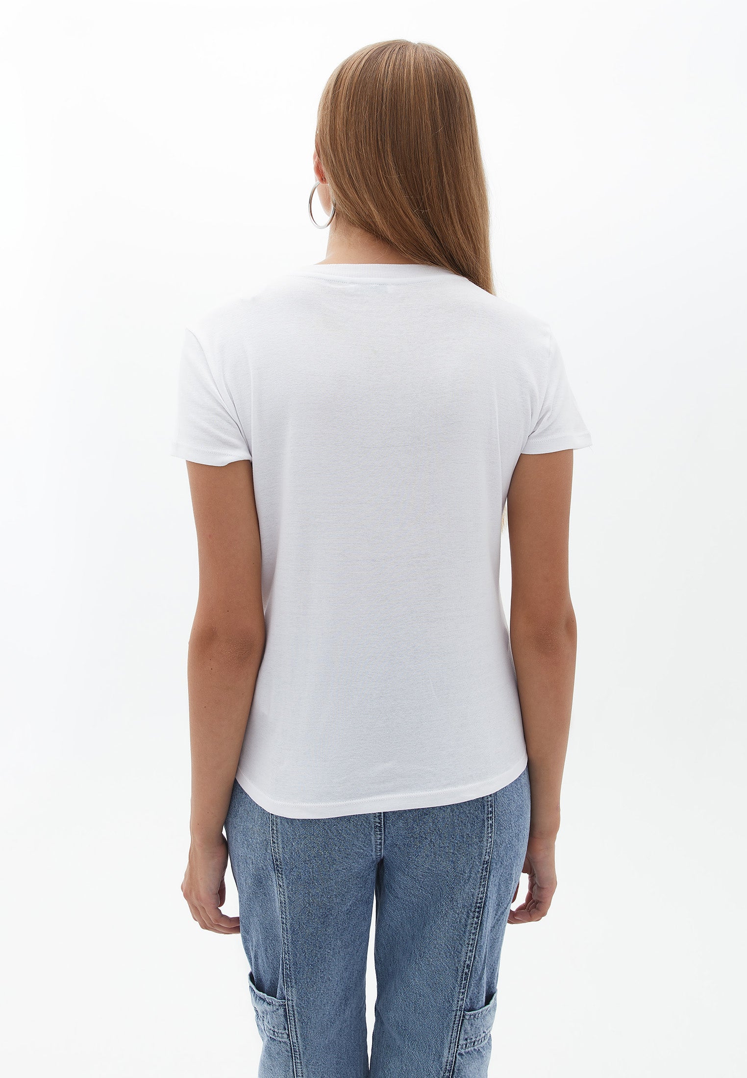 CREW NECK LOOSE T-SHIRT - WHITE