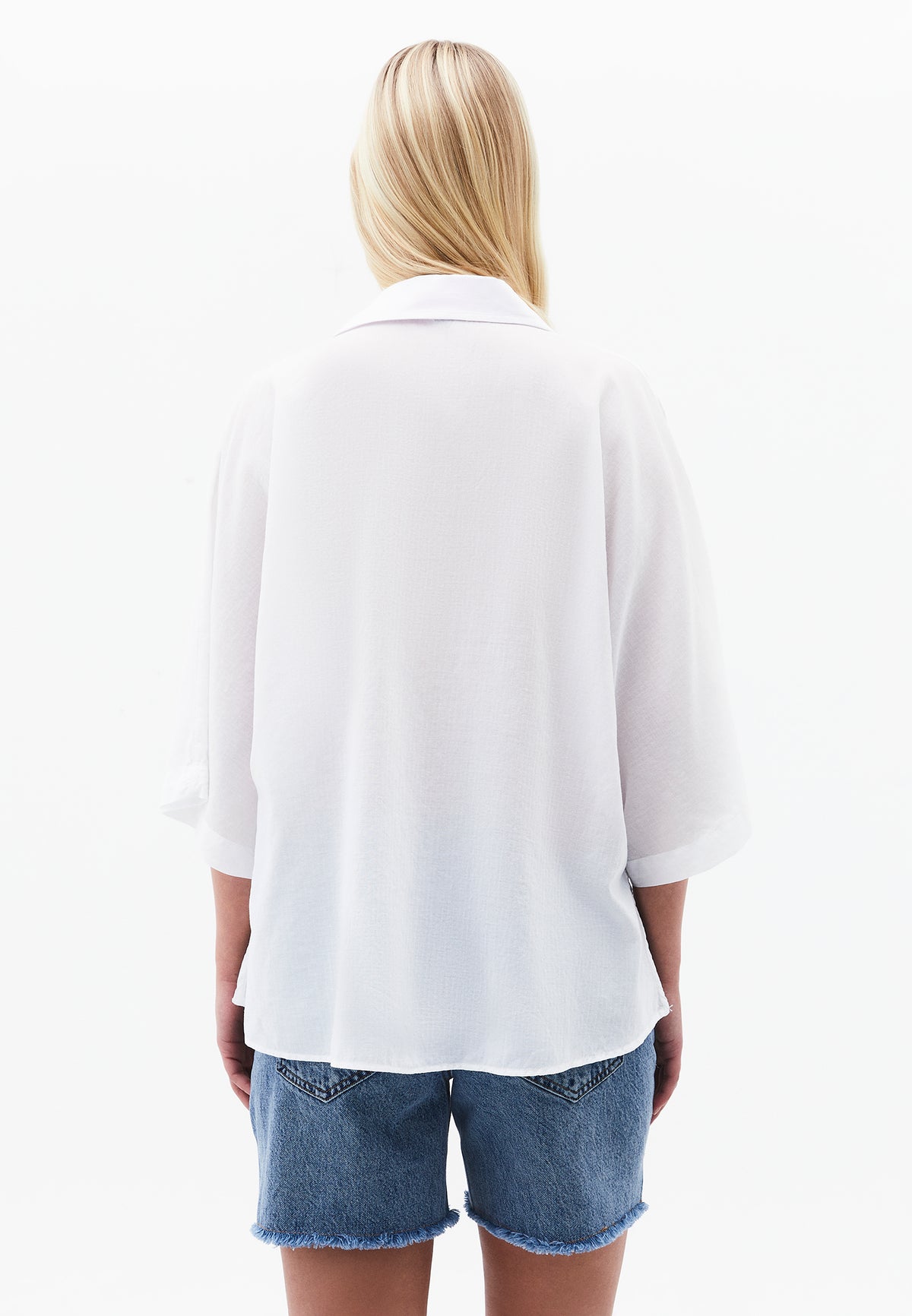 Oversize Shirt With Pocket Detail - White
