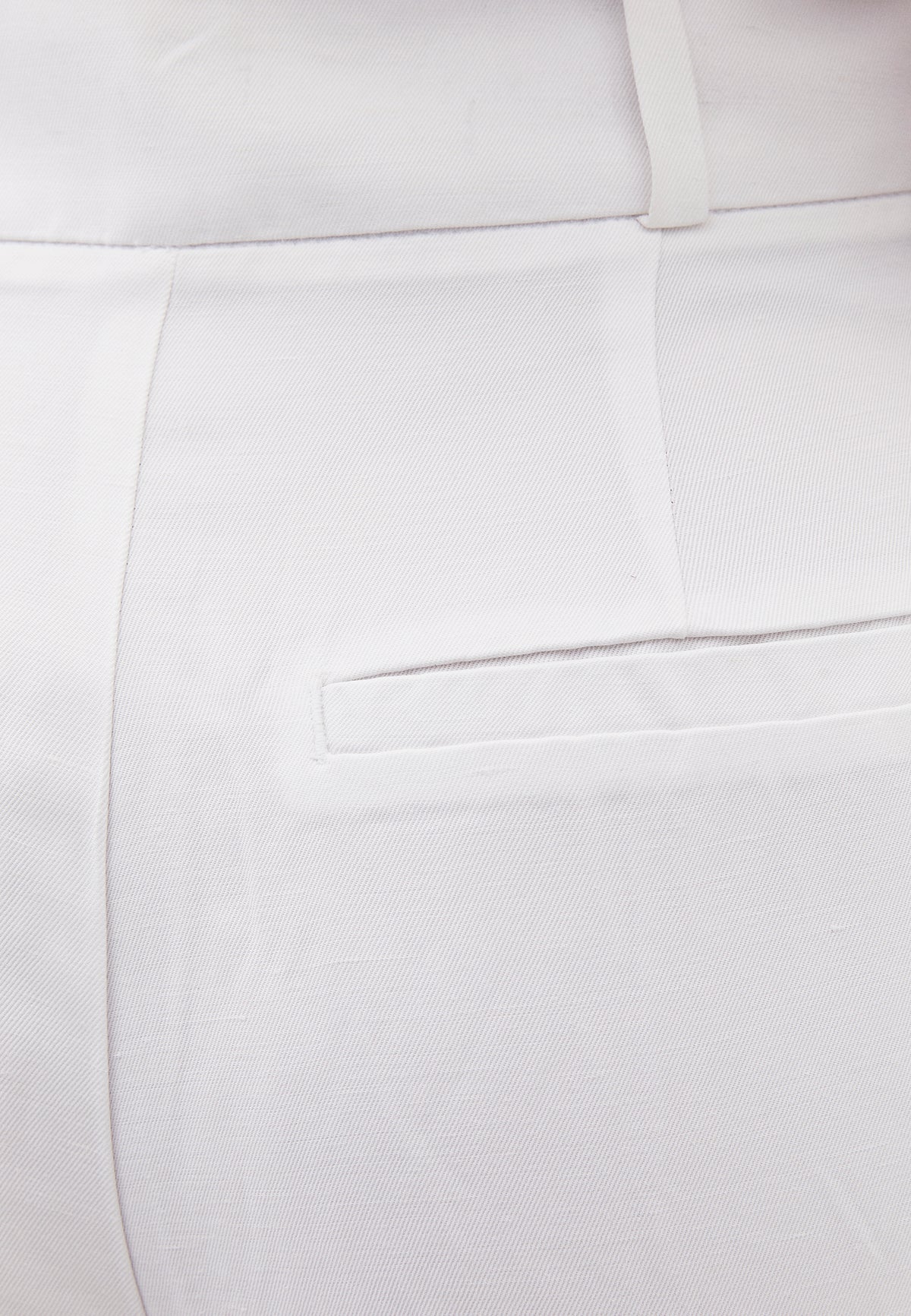 Wide Leg Pleated Ultra High Waist Long Pants - WHITE