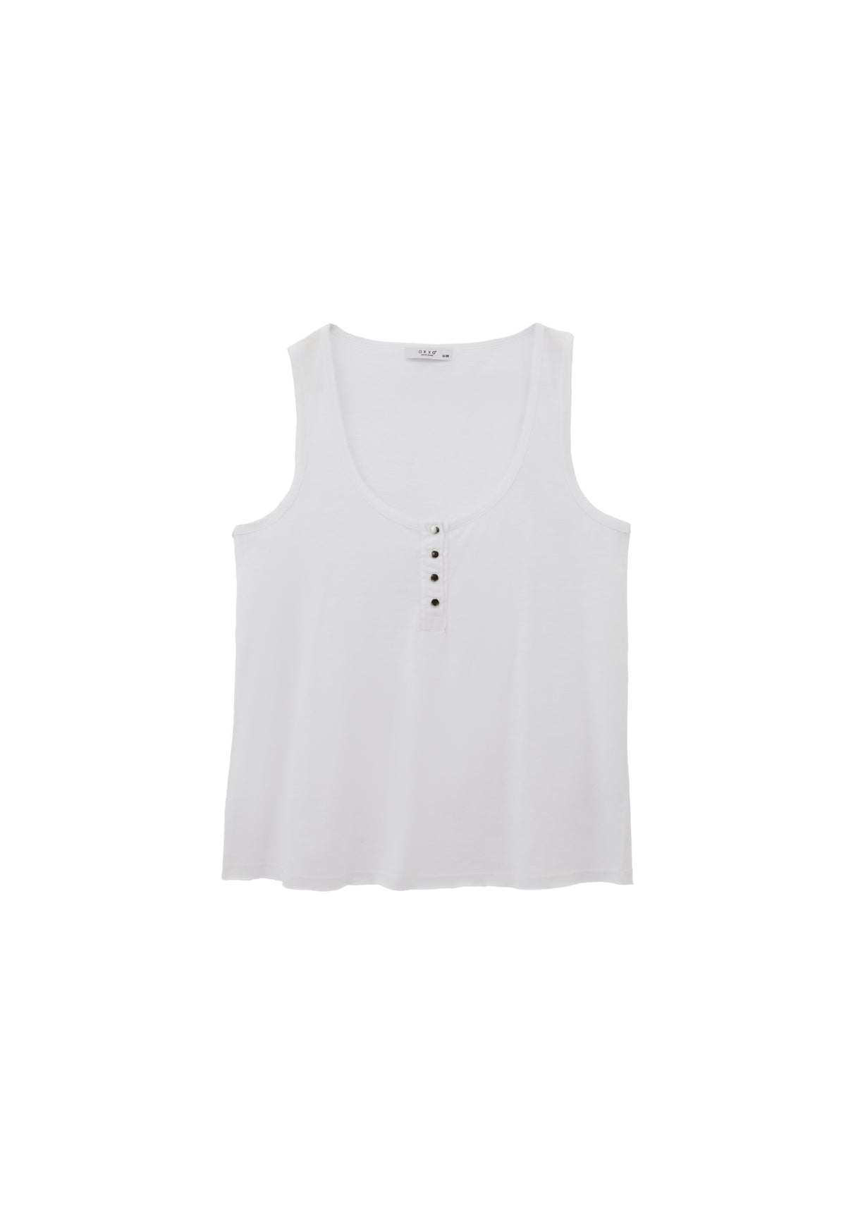 Tank Top With Modal Content - White