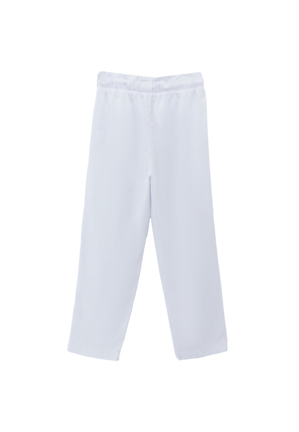 Pleated Tencel Baggy Pants - White