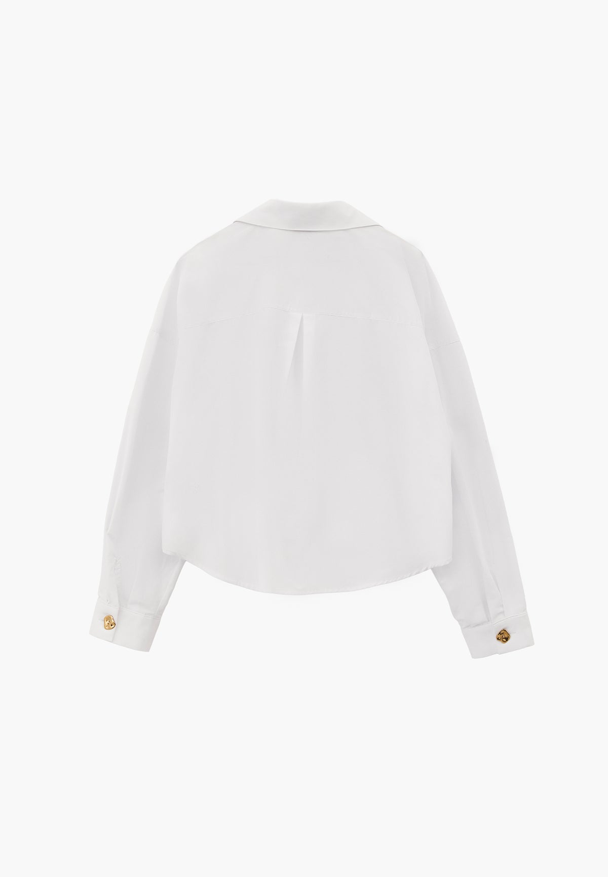 Oversize Button Detailed Shirt - WHITE