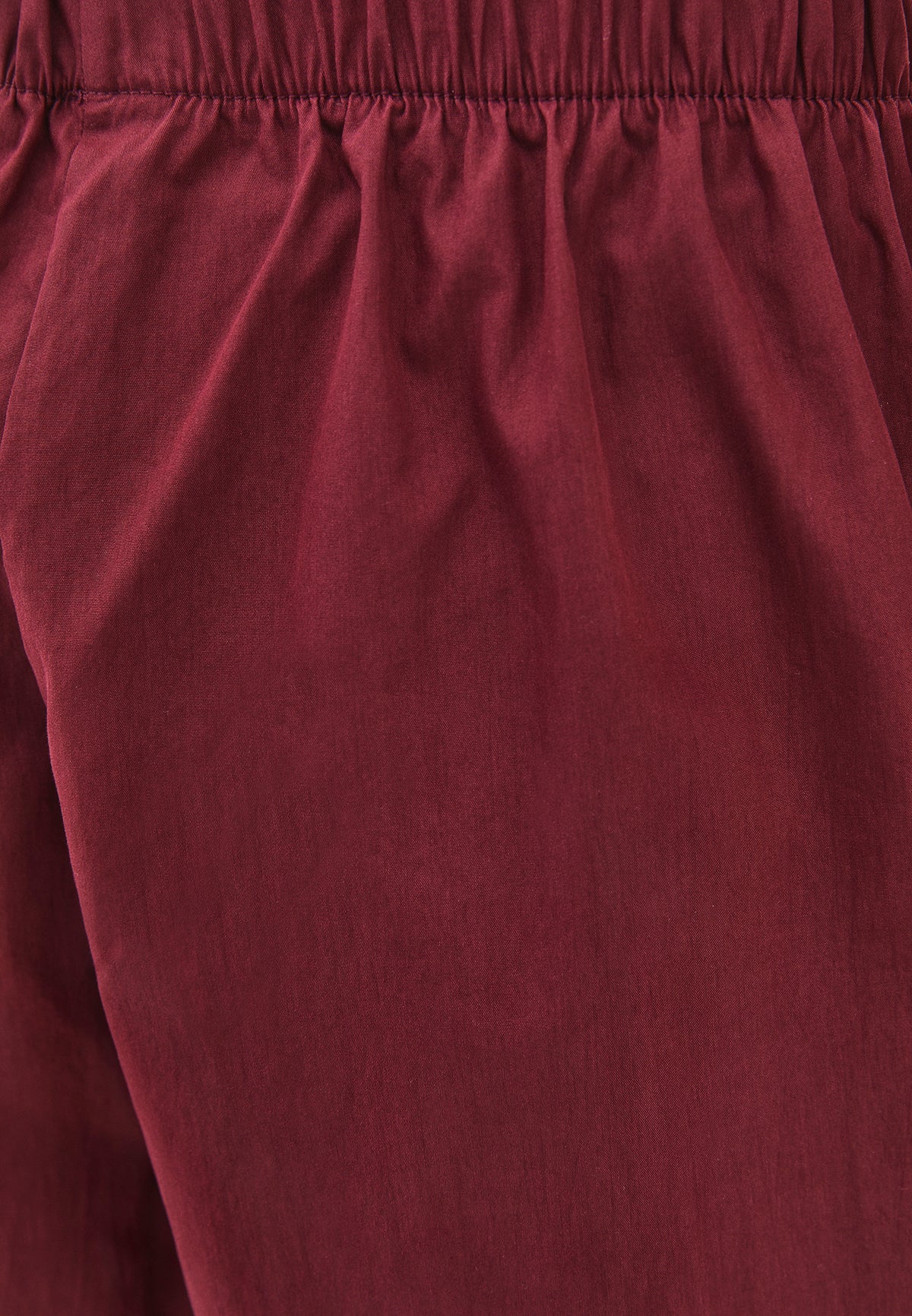 Jogger High Waist Long Trousers - Burgundy