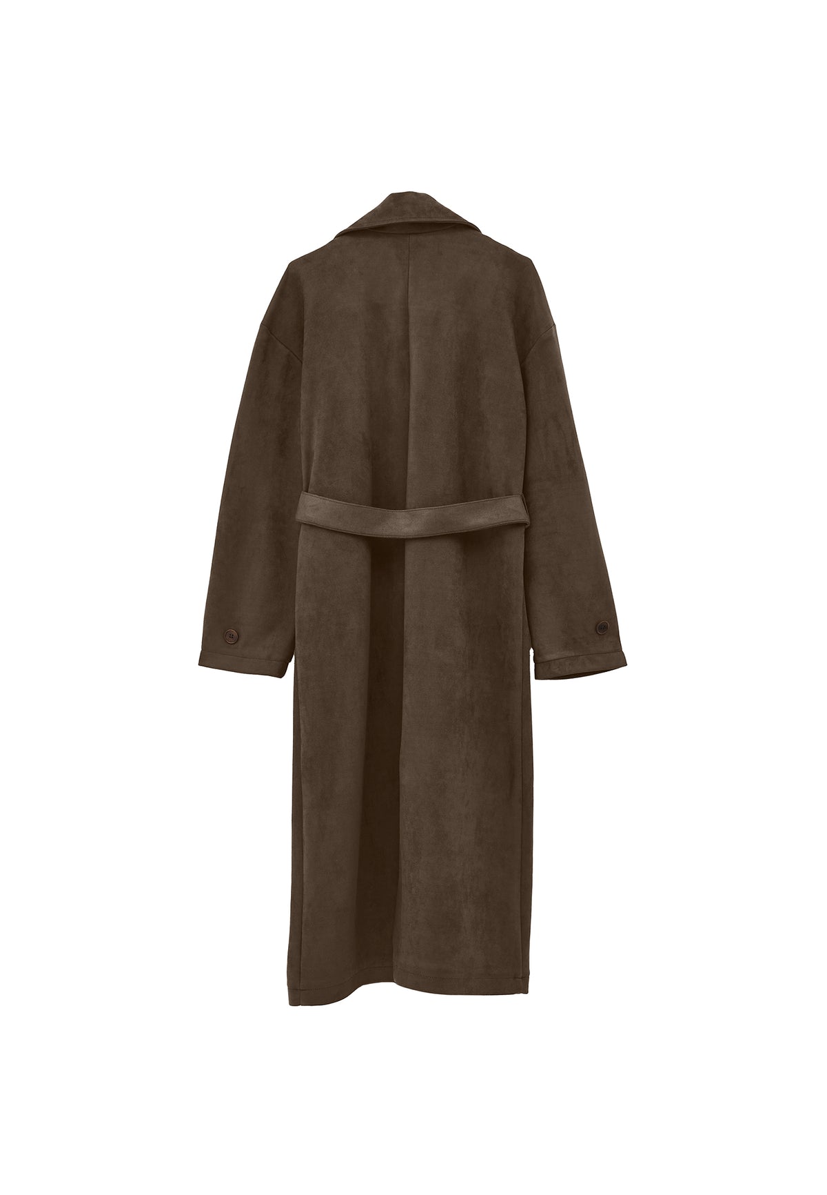 Suede Trenchcoat - Brown