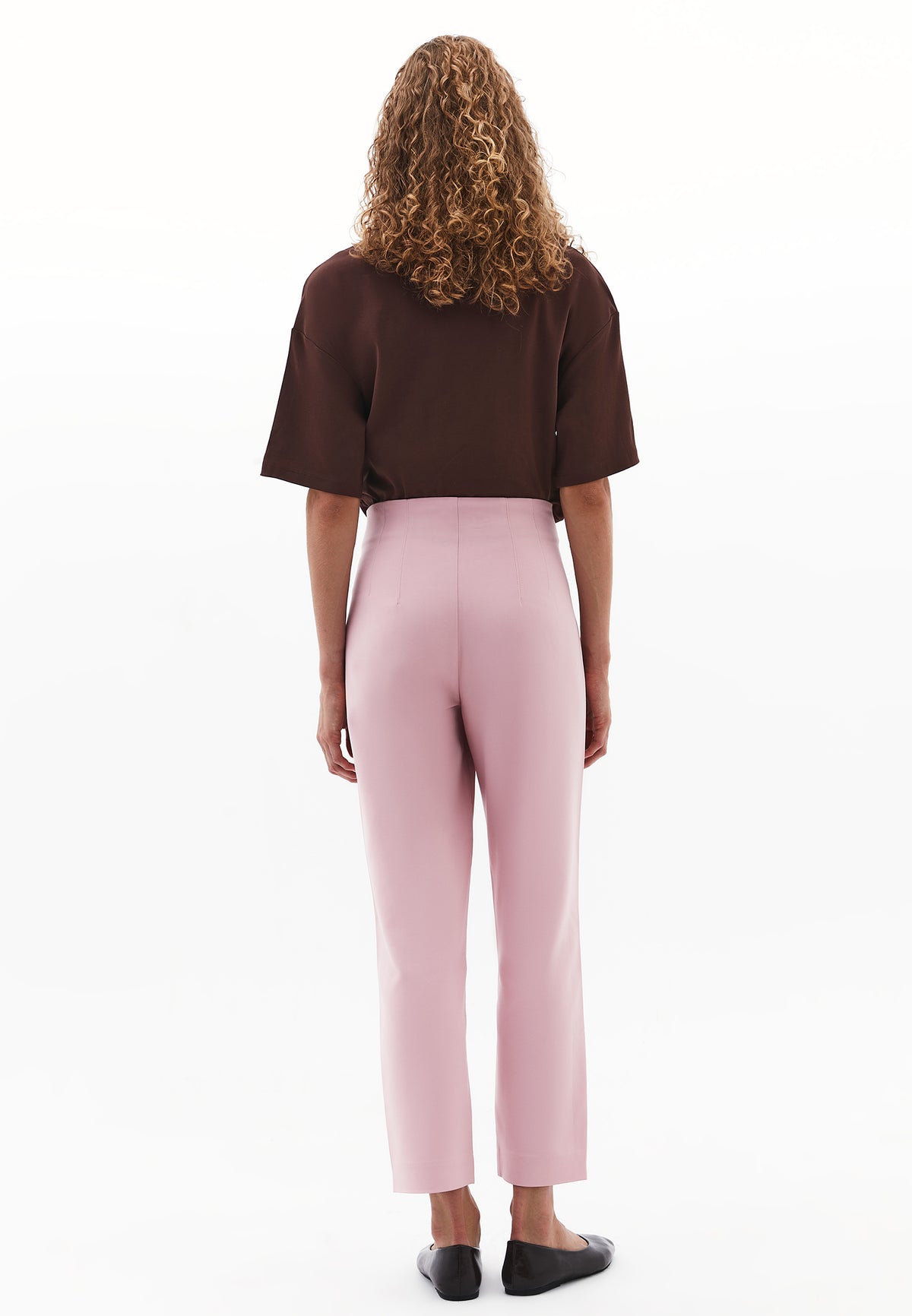 Ultra High Waist Carrot Pants - Pink