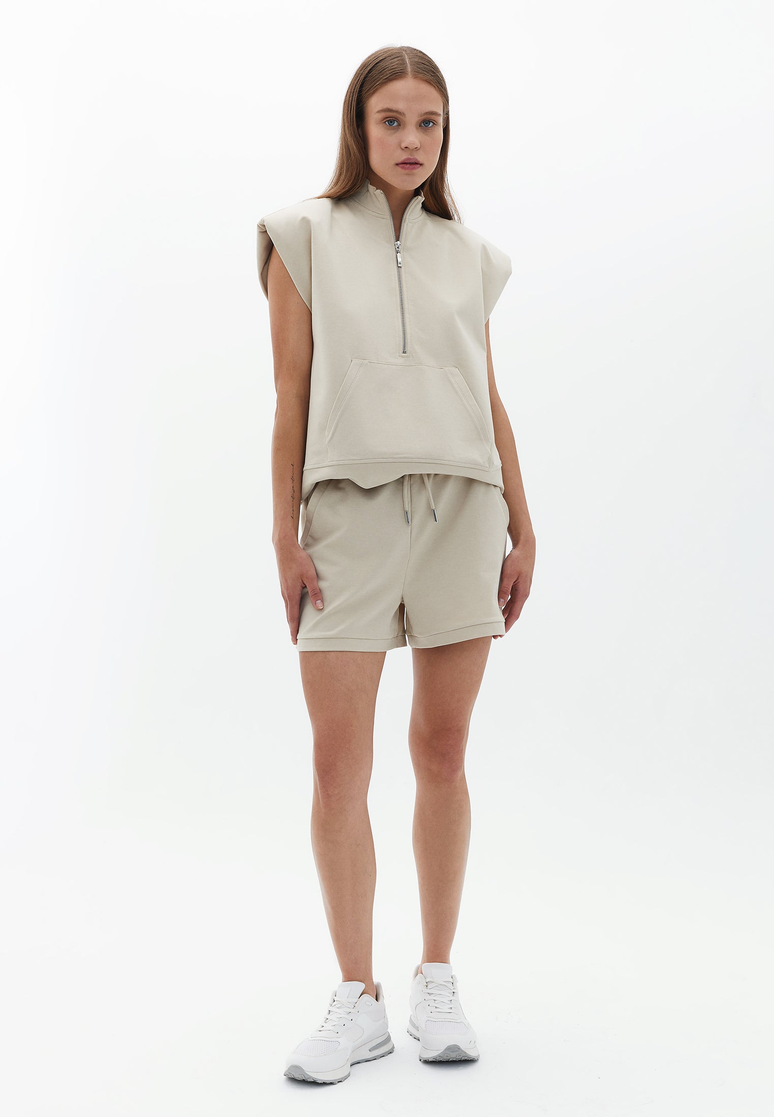 High Rise Mini Shorts - PEYOTE