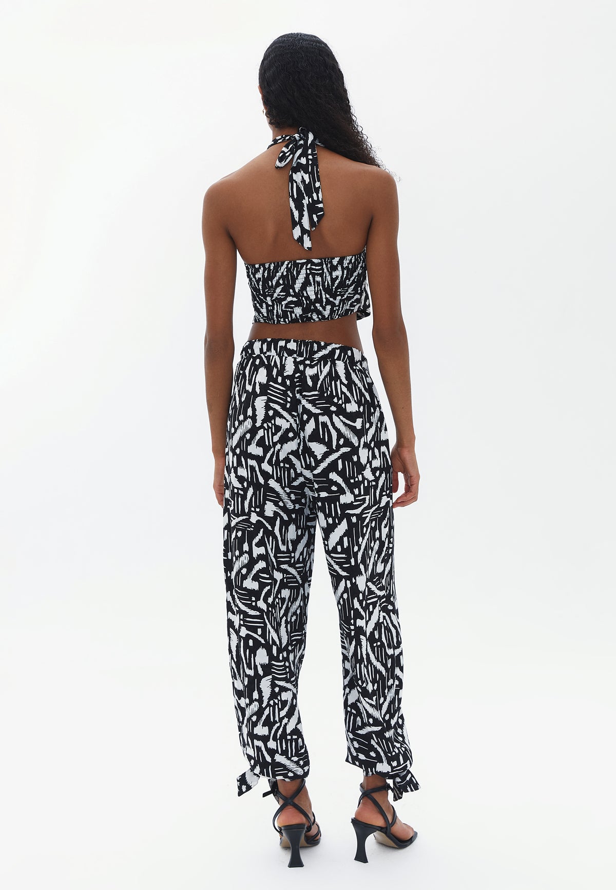 Balloon Form Trousers - Mix Color