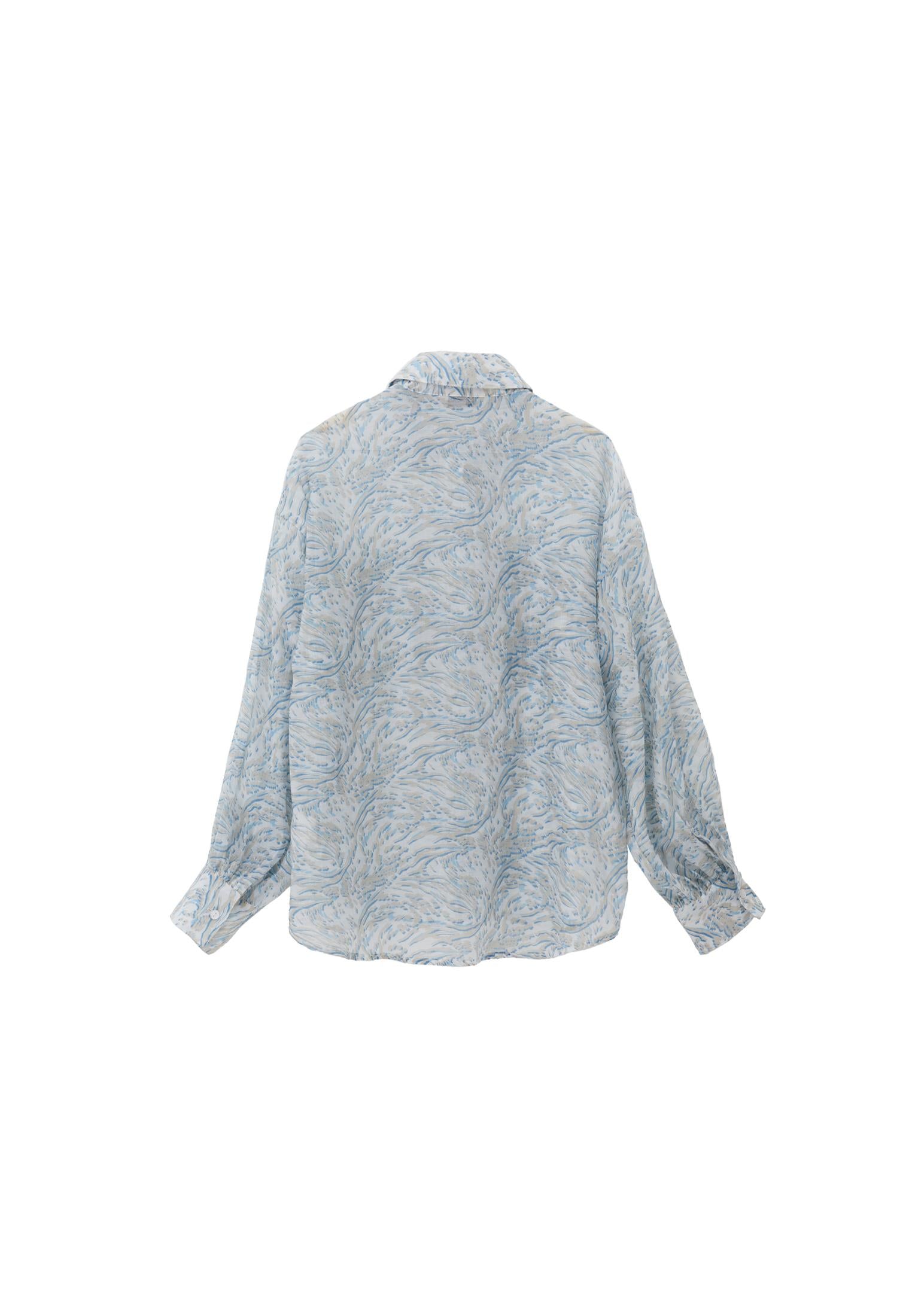 Button Detailed Shirt - ABSTRACT COMB