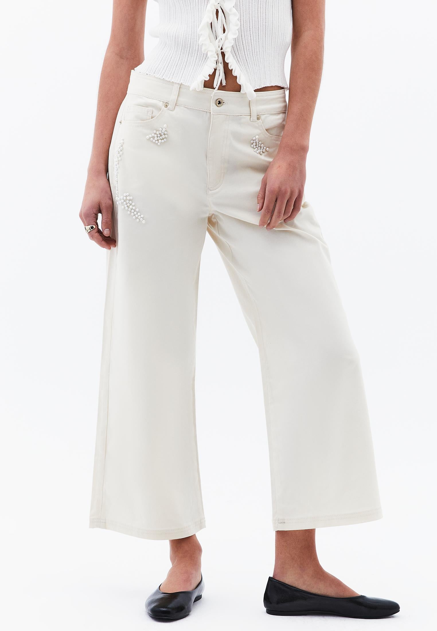 Culotte Pants - ALMOND MILK