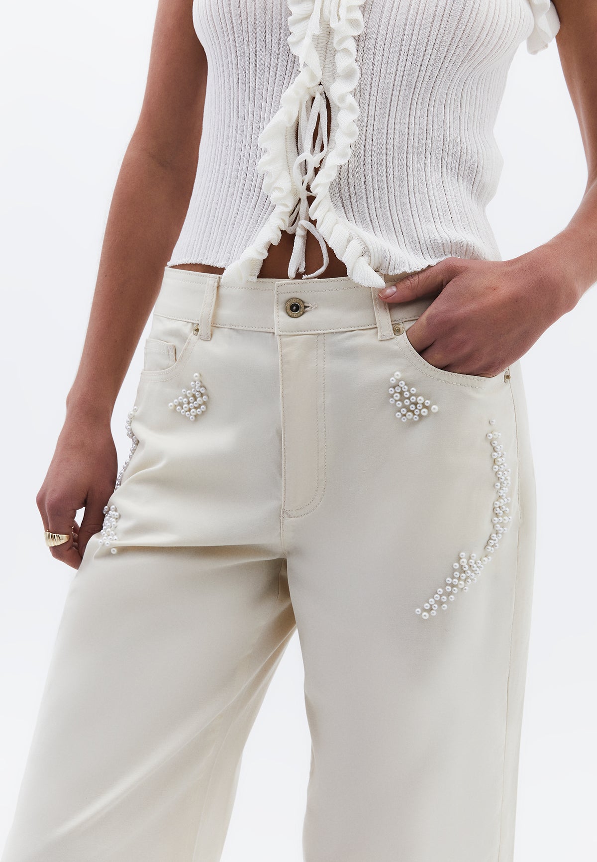 Culotte Pants - Cream