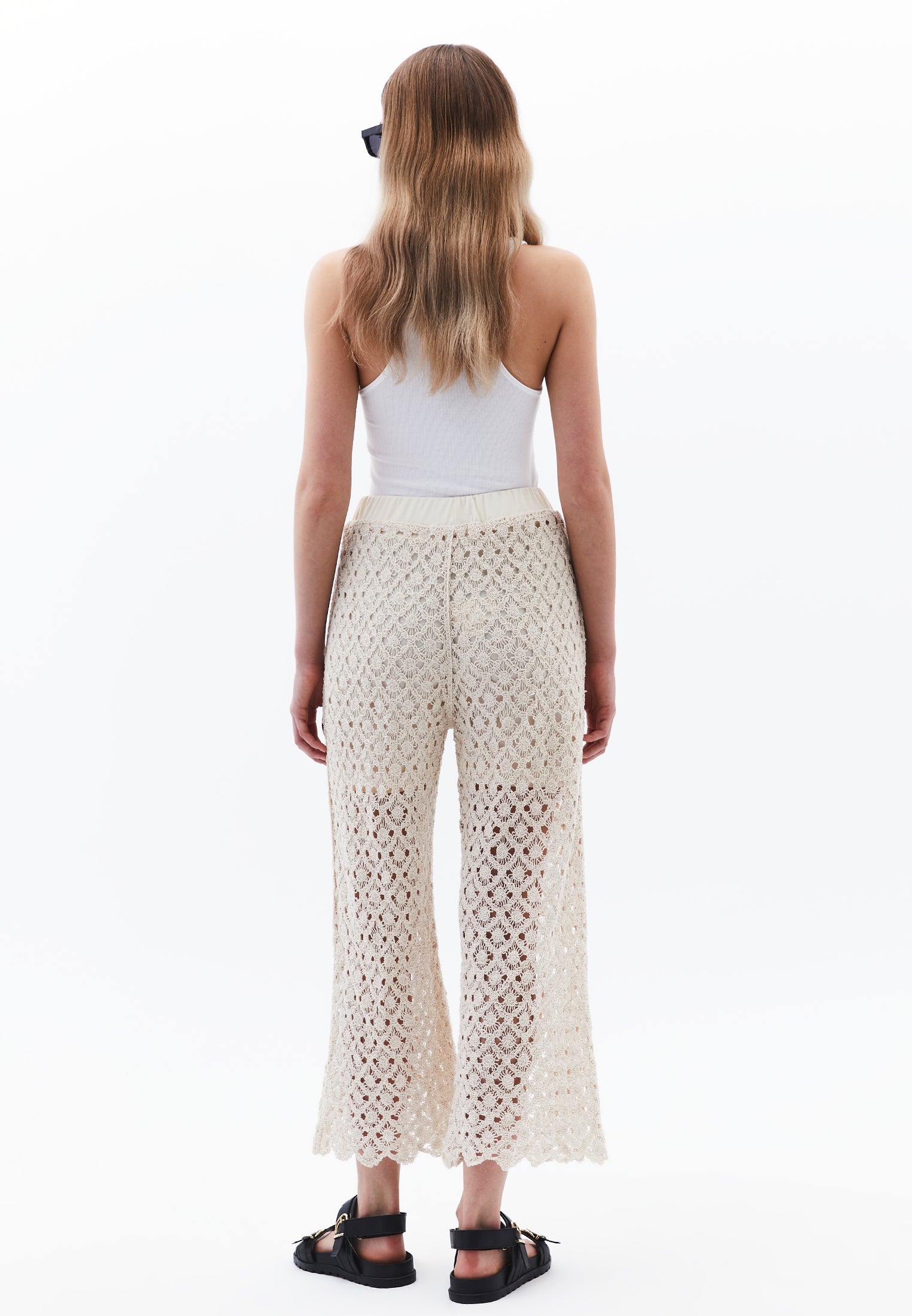 Straight Leg Pants - ALMOND MILK