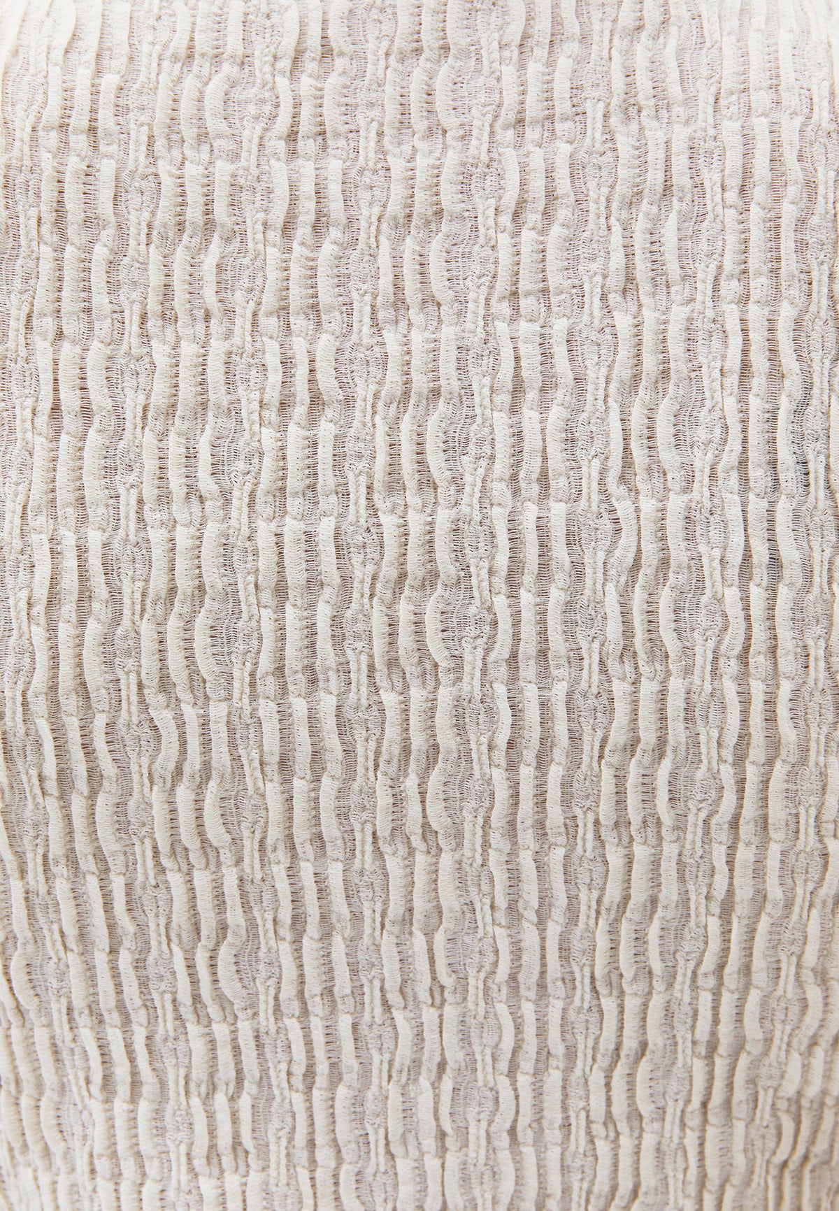 V Neck Closed Form Vest - Cream
