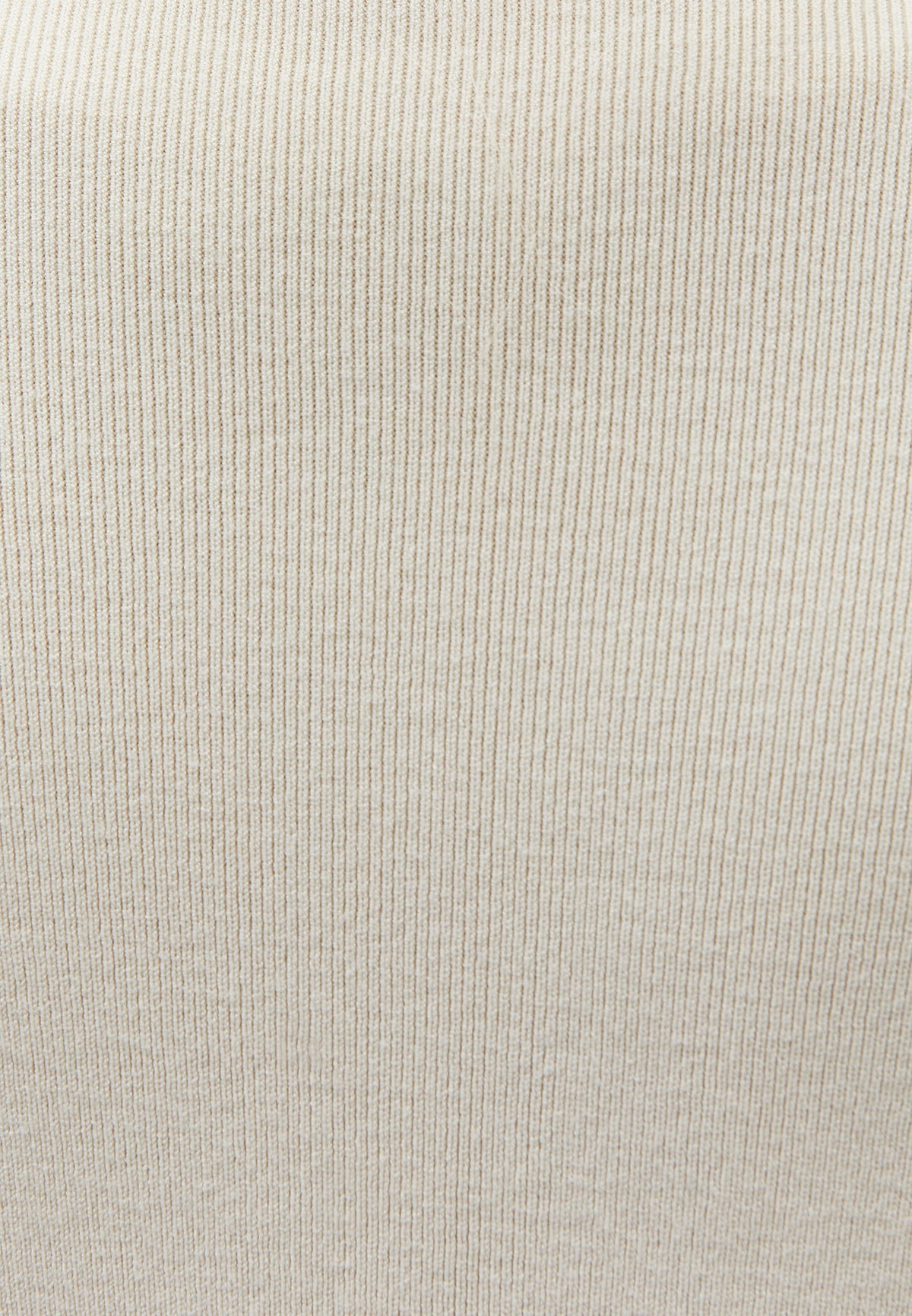 V Neck Loose Knit Cardigan - Cream