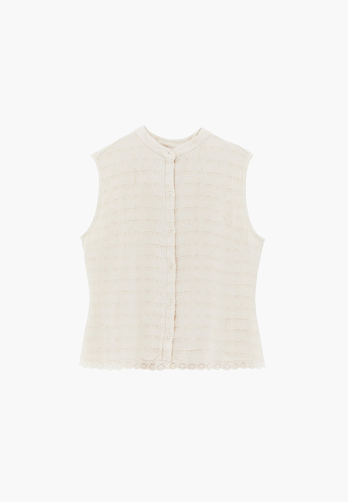 Bohemian Style Midi Blouse - Cream